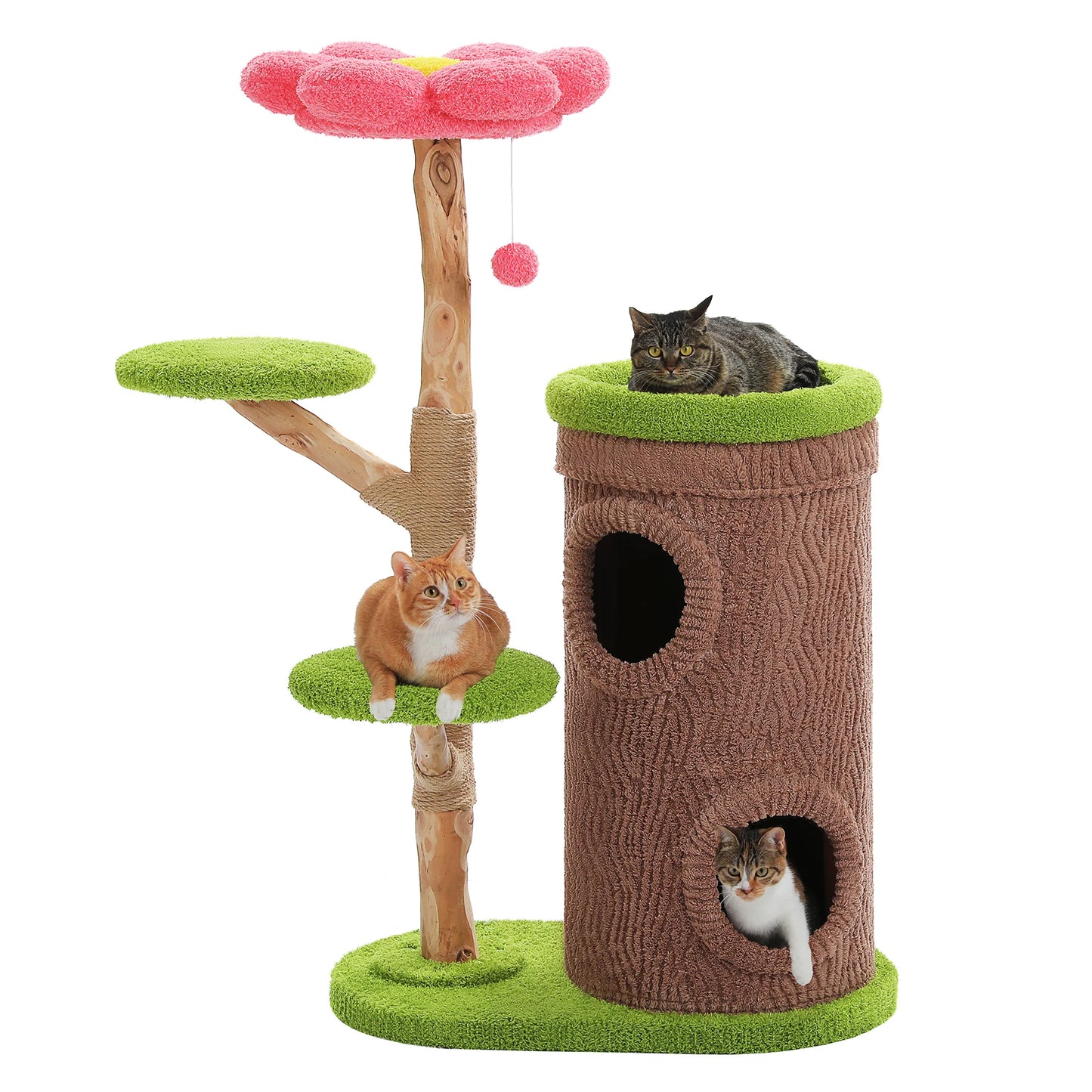 PAWZ Road Cat Tree Tower With Condos And Scratching Post