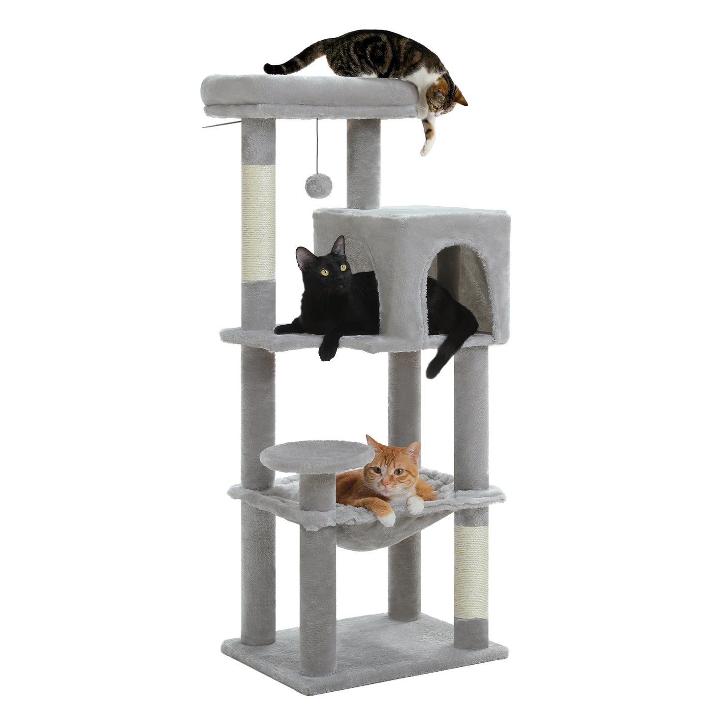 PEQULTICN 5-Level Cat Tree With Perch And Hammock