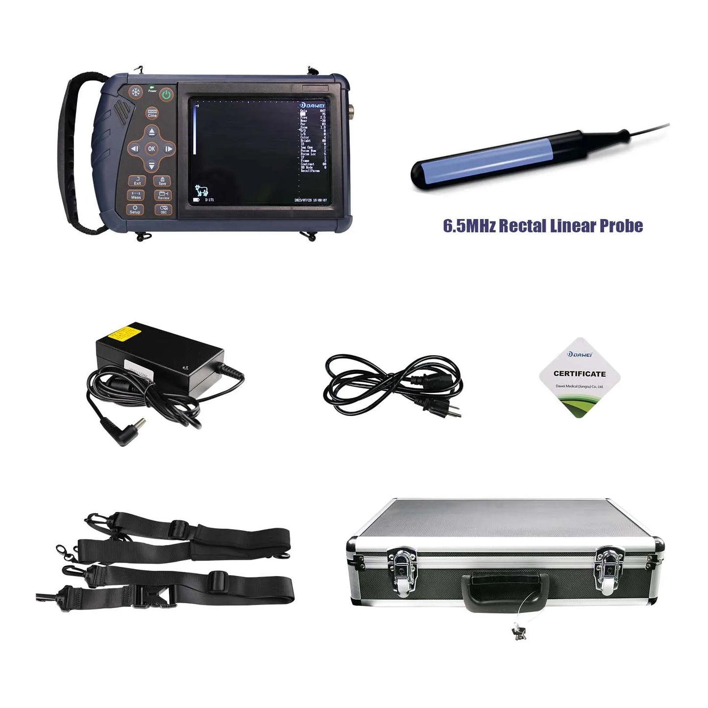 DAWEI Portable Veterinary Ultrasound Scanner For Livestock Pregnancy