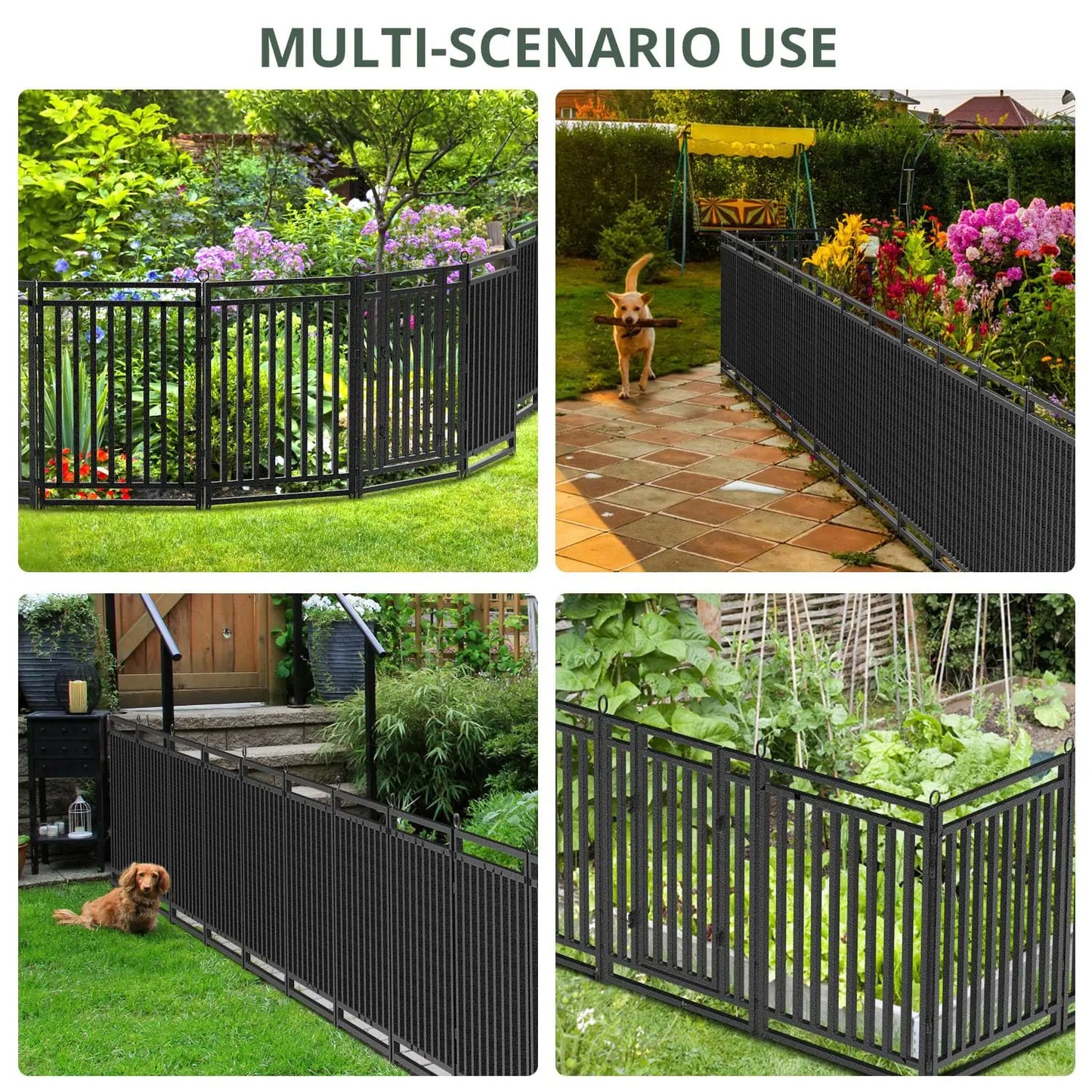 Decorative Garden Fence for Yard Dog