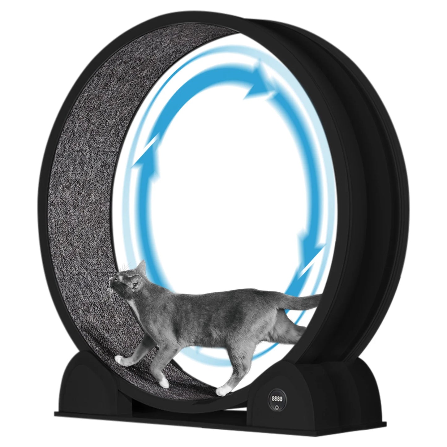 HiMISS Cat Exercise Wheel With Pedometer For Fitness And Weight Loss