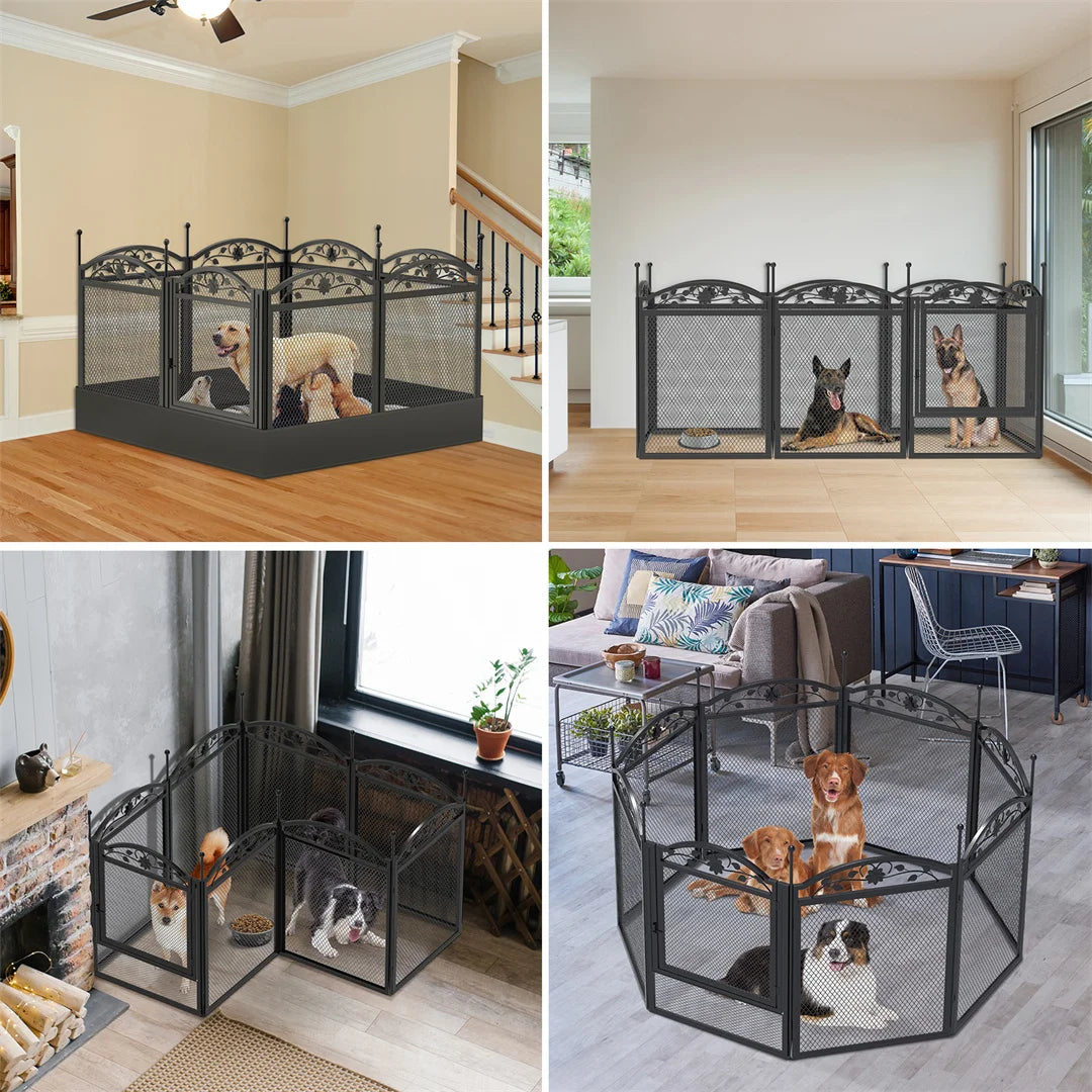 BINGOPAW 8-Panel Heavy Duty Dog Playpen for Indoor Outdoor Training