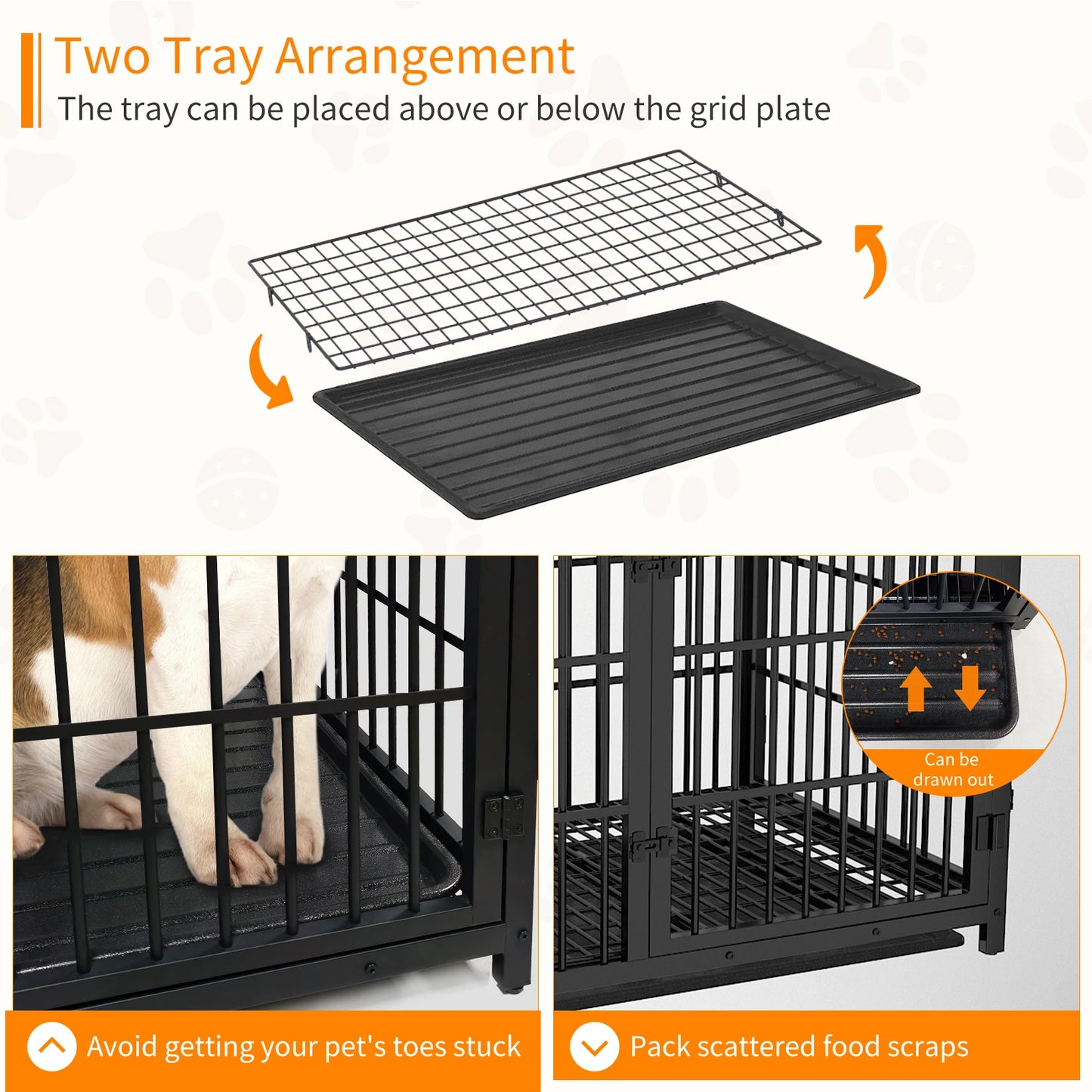 BINGOPAW Furniture Style Dog Cage End Table Kennel
