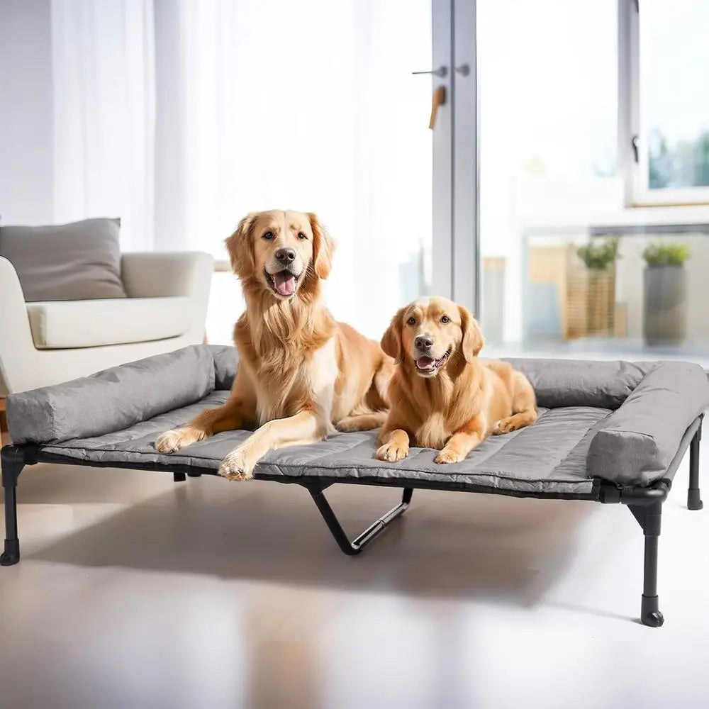 Cooling Elevated Dog Bed with Non Slip Teslin Mesh