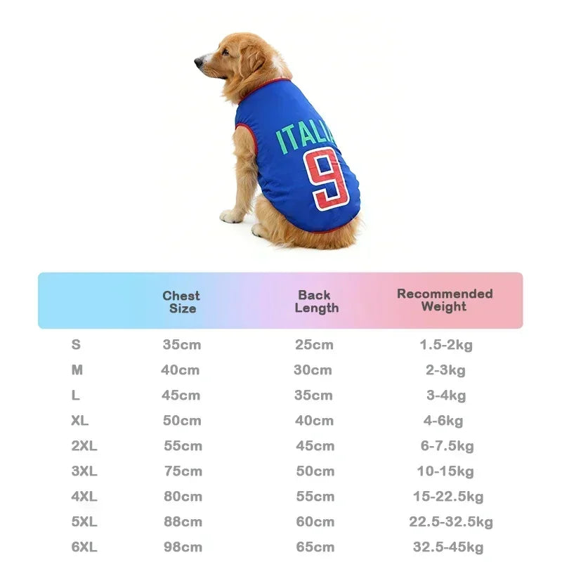 New Hot Cat Clothes Breathable Mesh for Pet World Cup National Team Jersey Football Themed Pet T Shirt Puppy Soft Quick Dry Vest