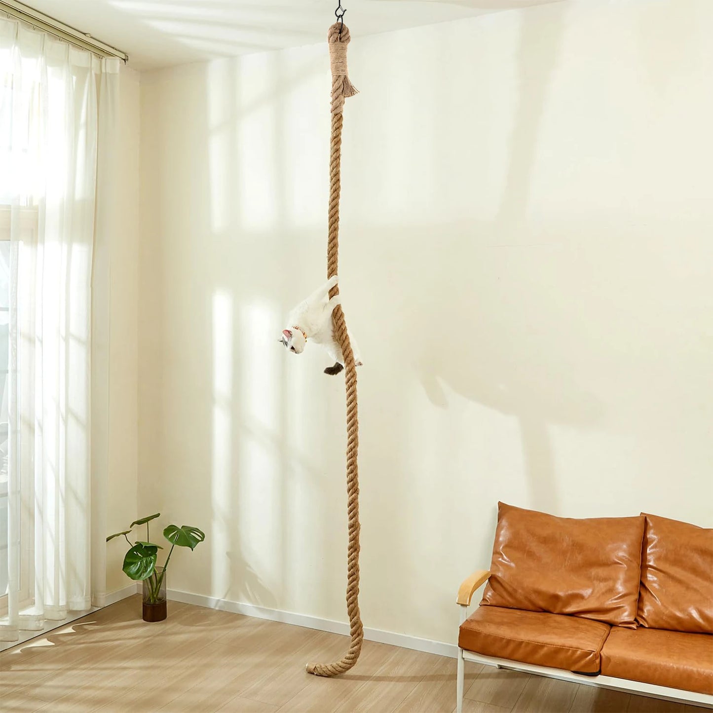 PETRAVELCN Cat Sisal Climbing Rope Tree For Indoor Cats