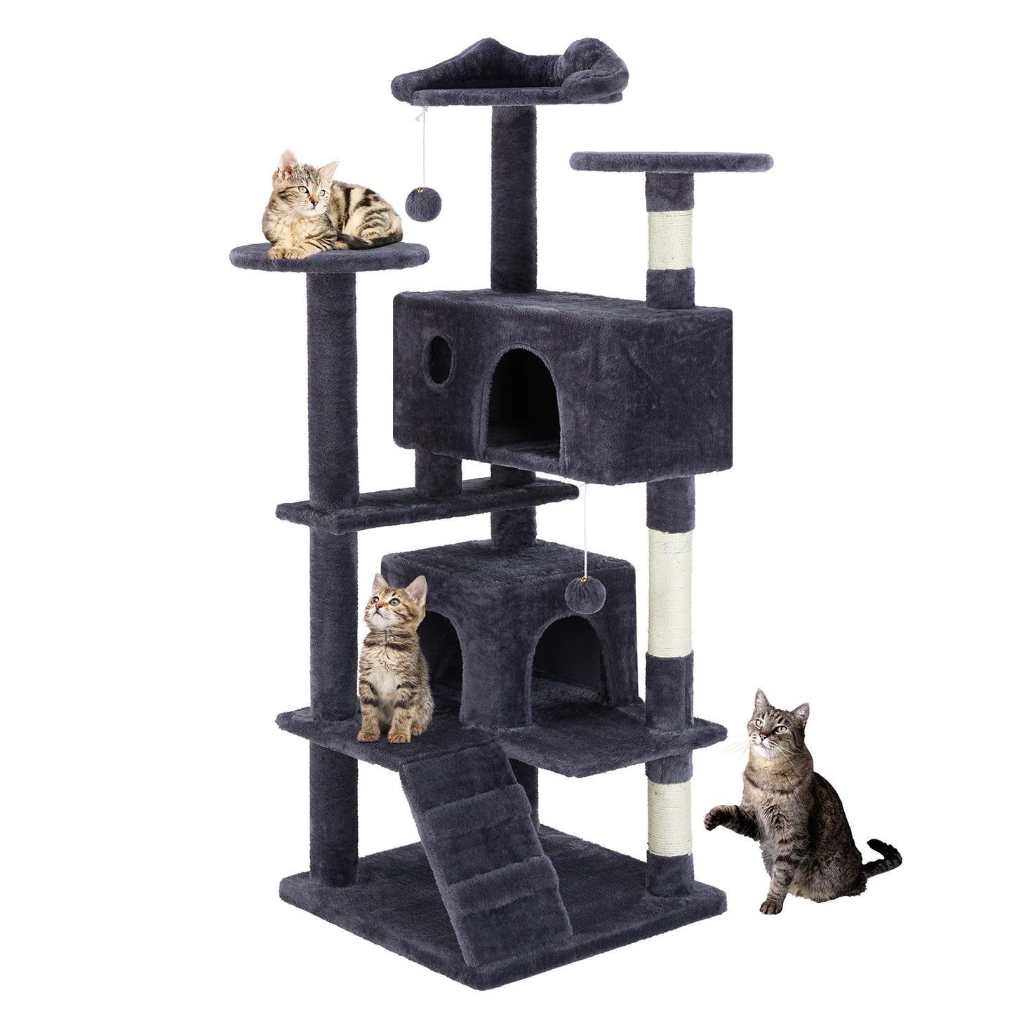 JHK Multi-Level Cat Tree Tower With Indoor Sisal Scratching Post