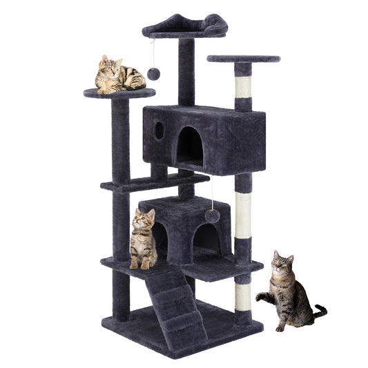 JHK Multi-Level Cat Tree Tower With Indoor Sisal Scratching Post