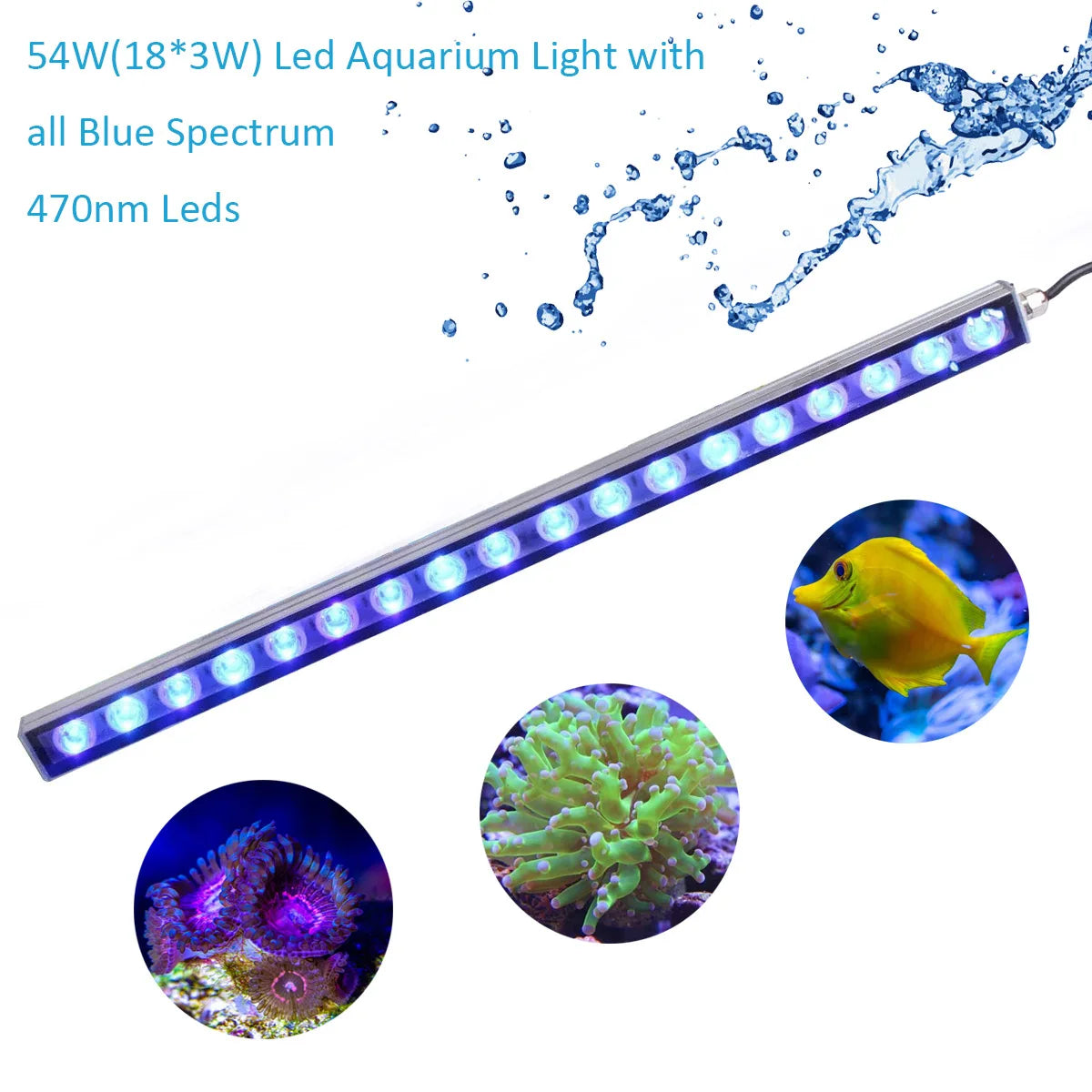 Populargrow Aquarium Light With 470nm Spectrum LEDs