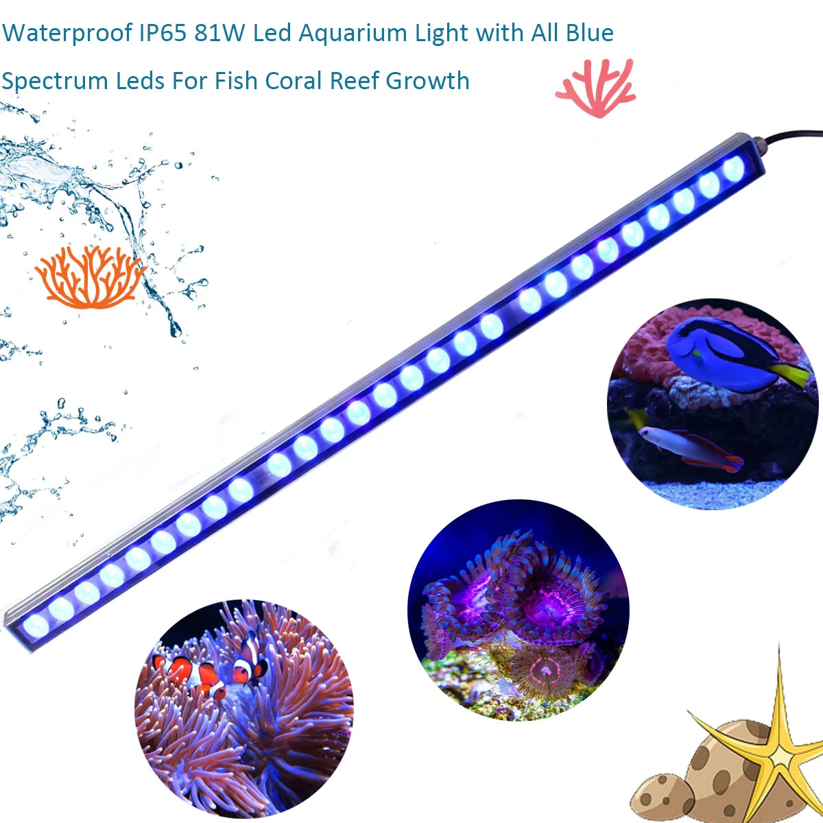 Populargrow Aquarium Light With 470nm Spectrum LEDs