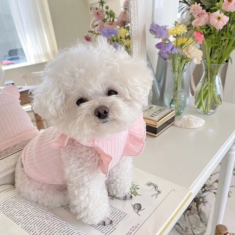 Soft Breathable Teddy Vest For Small Pets Pullover Outfit