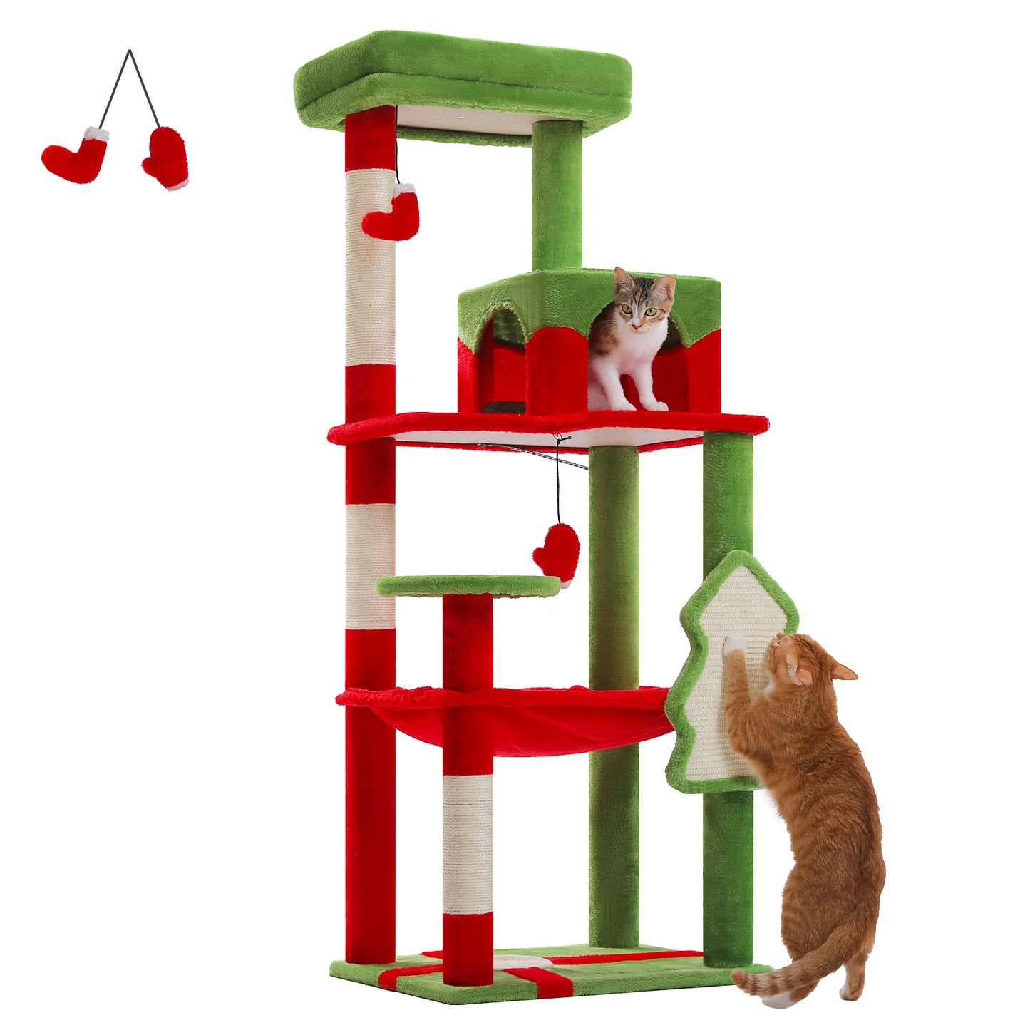 PAWZ Road Five Level Cat Tree With Scratching Posts