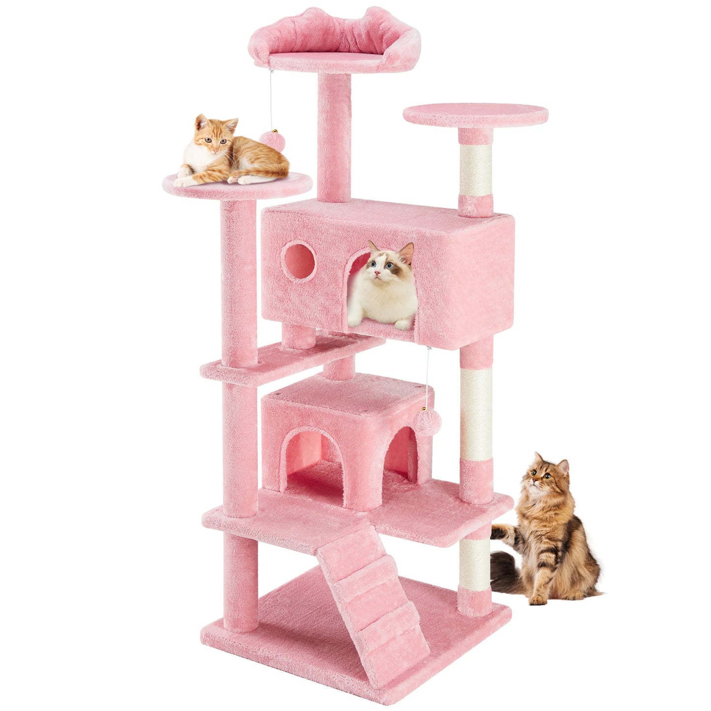 JHK Multi-Level Cat Tree Tower With Indoor Sisal Scratching Post