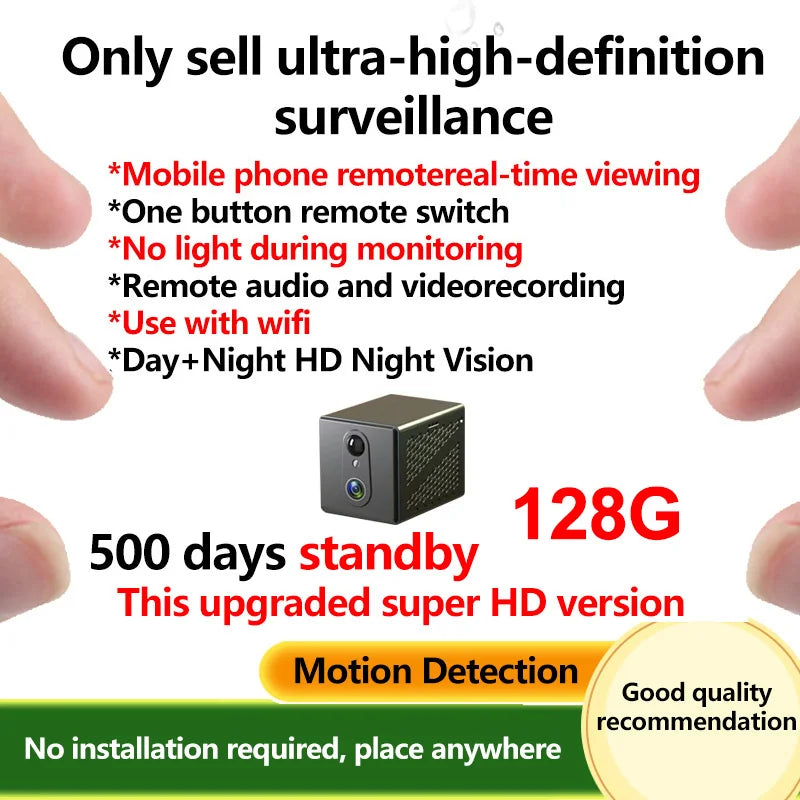A Brand Ultra-High Definition Small Camera Wireless Monitor Home Wifi Remote Mobile Phone 360-Degree Panoramic Mini Photography Indoor Home Connected Plug-In-Free Cat Eye Non-Micro Non-Invisible Non-Hidden