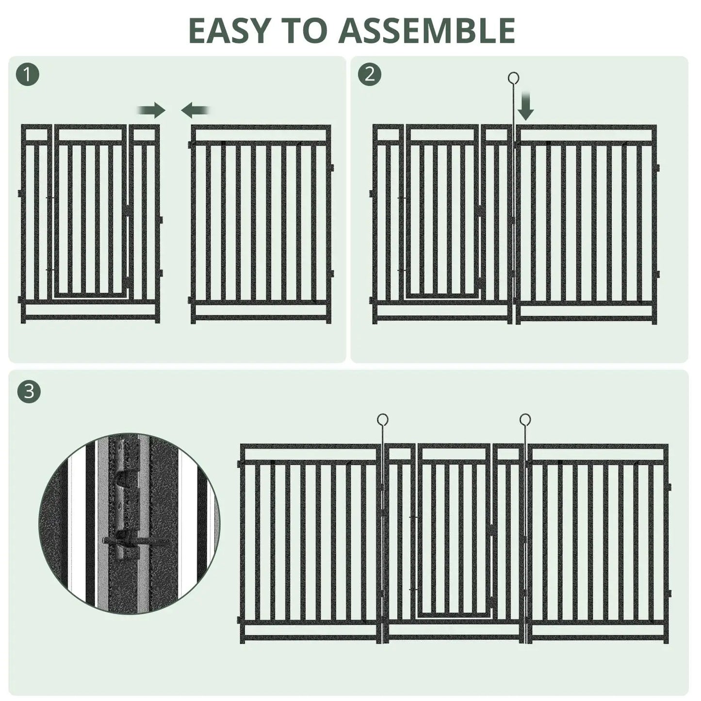 Decorative Garden Fence for Yard Dog