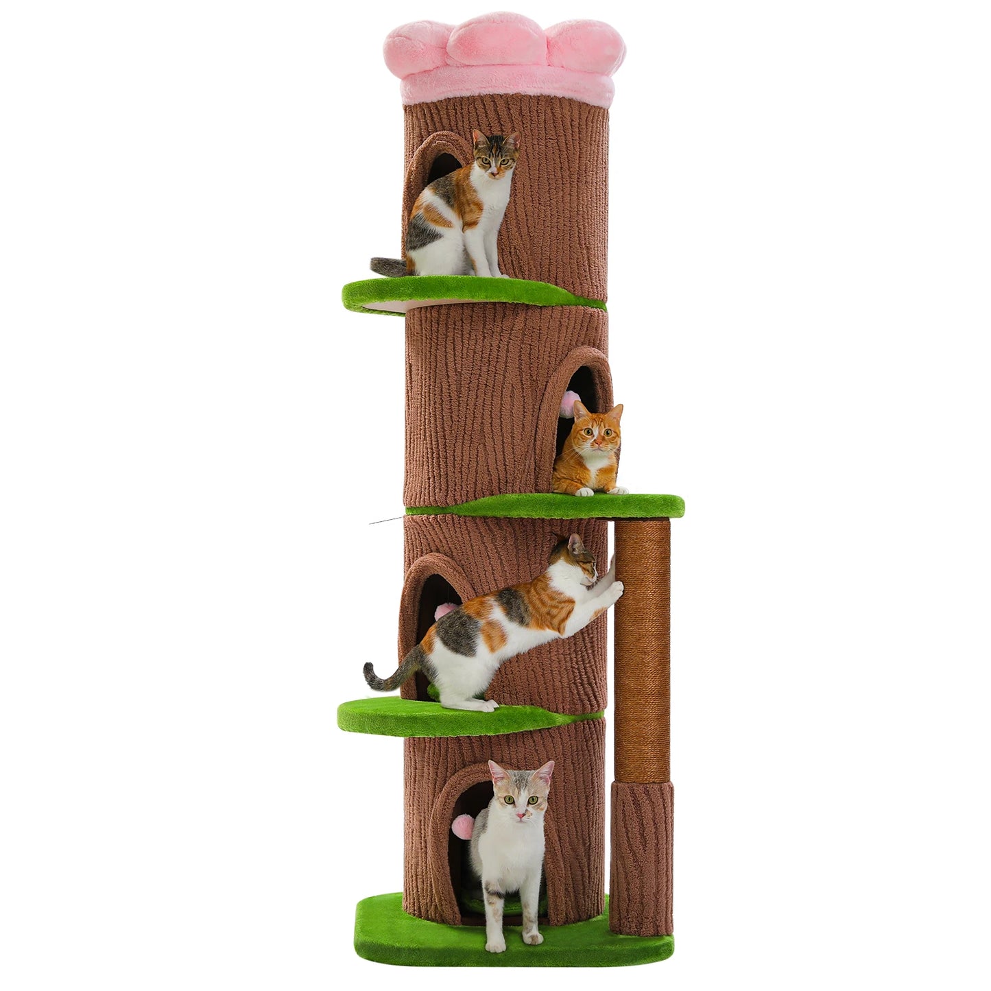PAWZ Road Cat Tree Tower With Condos And Scratching Post