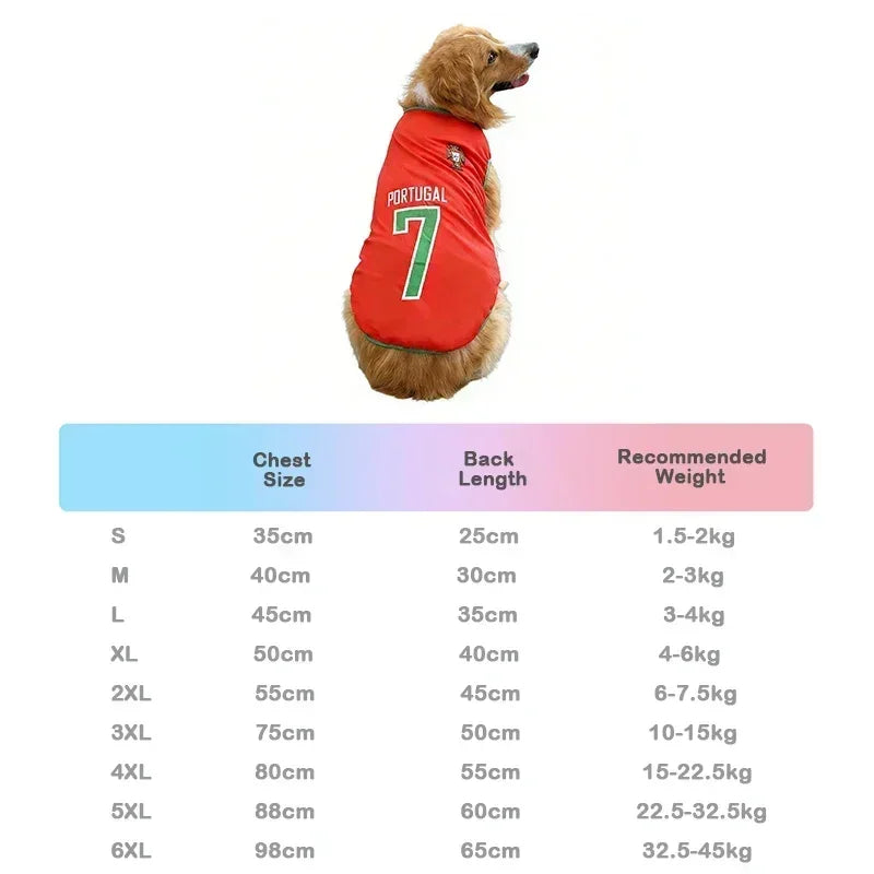 New Hot Cat Clothes Breathable Mesh for Pet World Cup National Team Jersey Football Themed Pet T Shirt Puppy Soft Quick Dry Vest