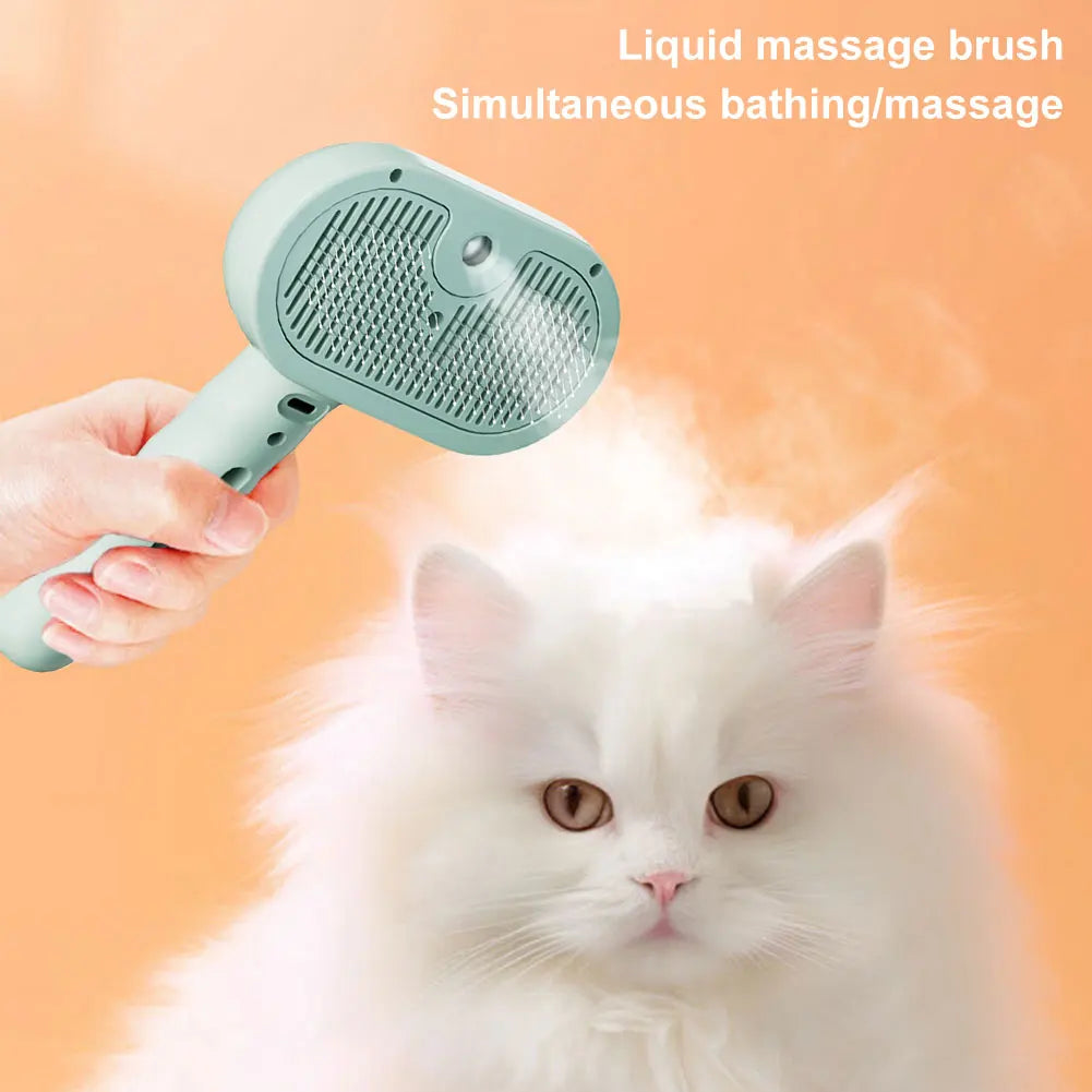 Shunmaii 3in1 Cat Steam Grooming Brush With Release Button