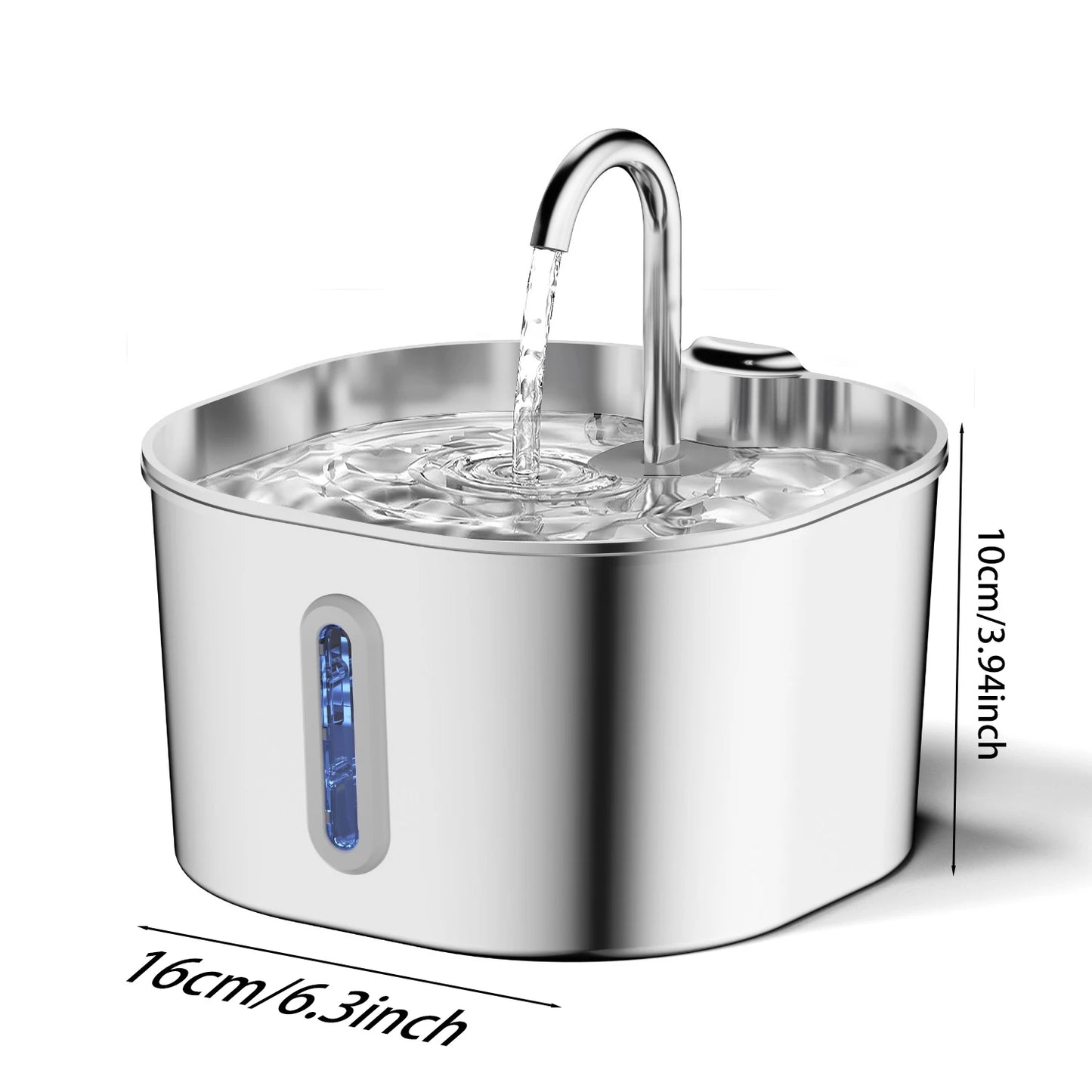 Automatic Stainless Steel Pet Water Fountain for Cats and Dogs