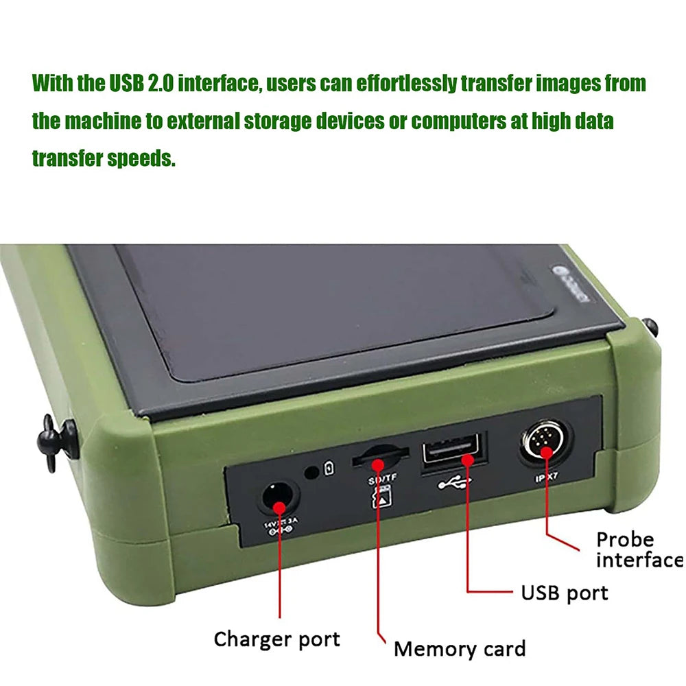 DAWEI Portable Veterinary Ultrasound Scanner for Pregnancy with 3.5MHz Probe