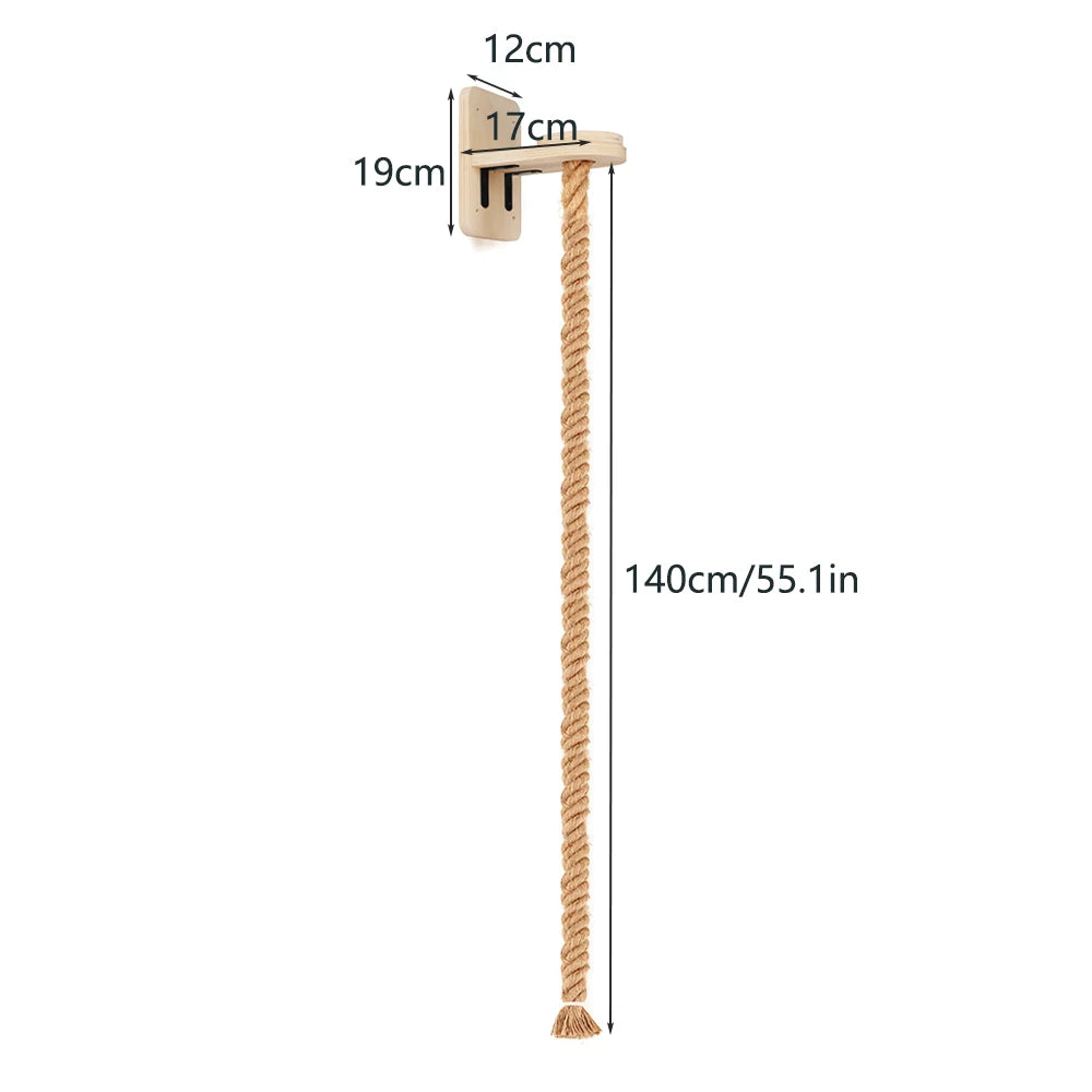 PETRAVELCN Cat Climbing Shelf and Rope Tree Wall Scratching Post