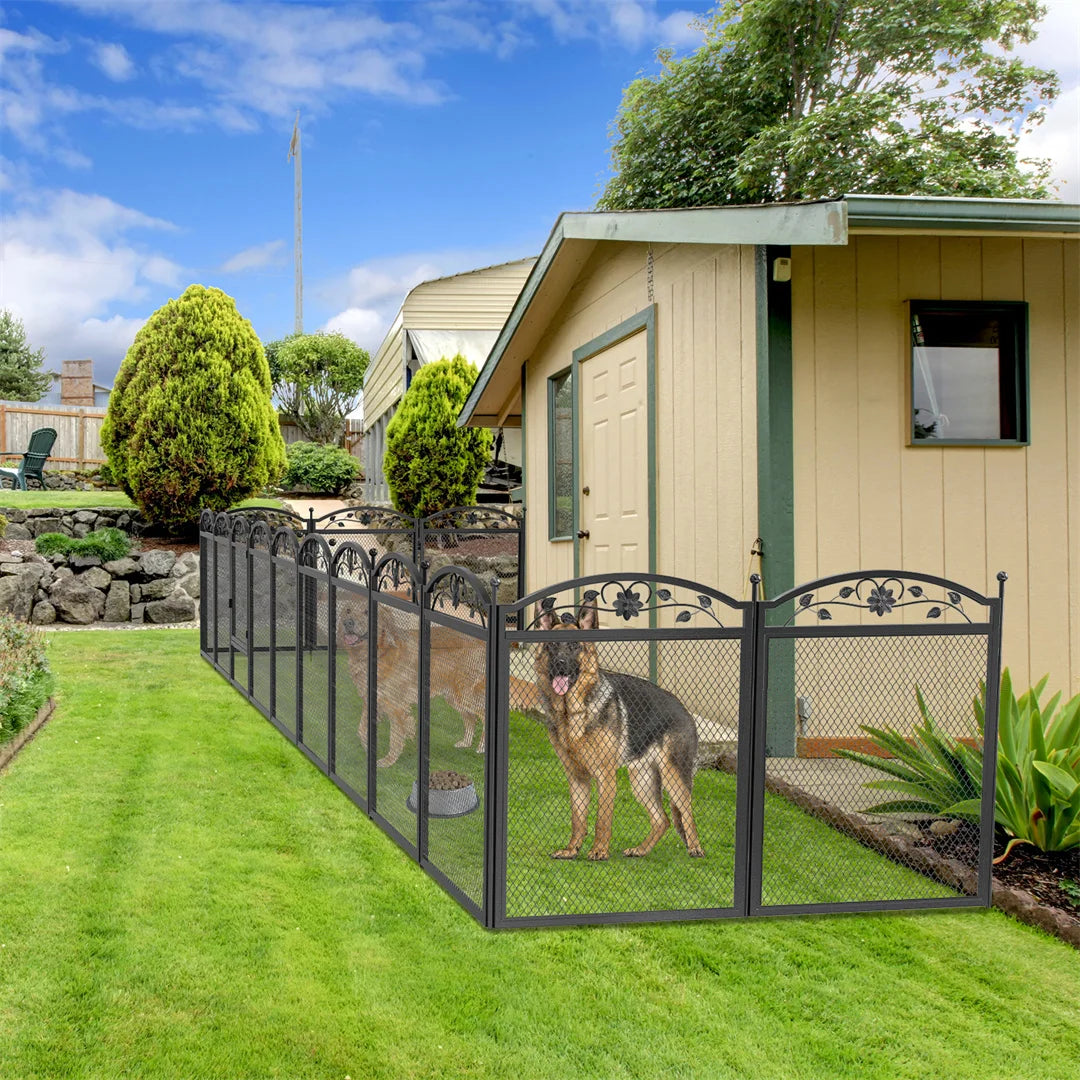 BINGOPAW 8-Panel Heavy Duty Dog Playpen for Indoor Outdoor Training