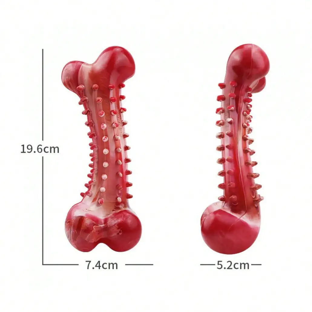 Indestructible Dog Teeth Cleaning Bone Toy For Safe Chewing Entertainment