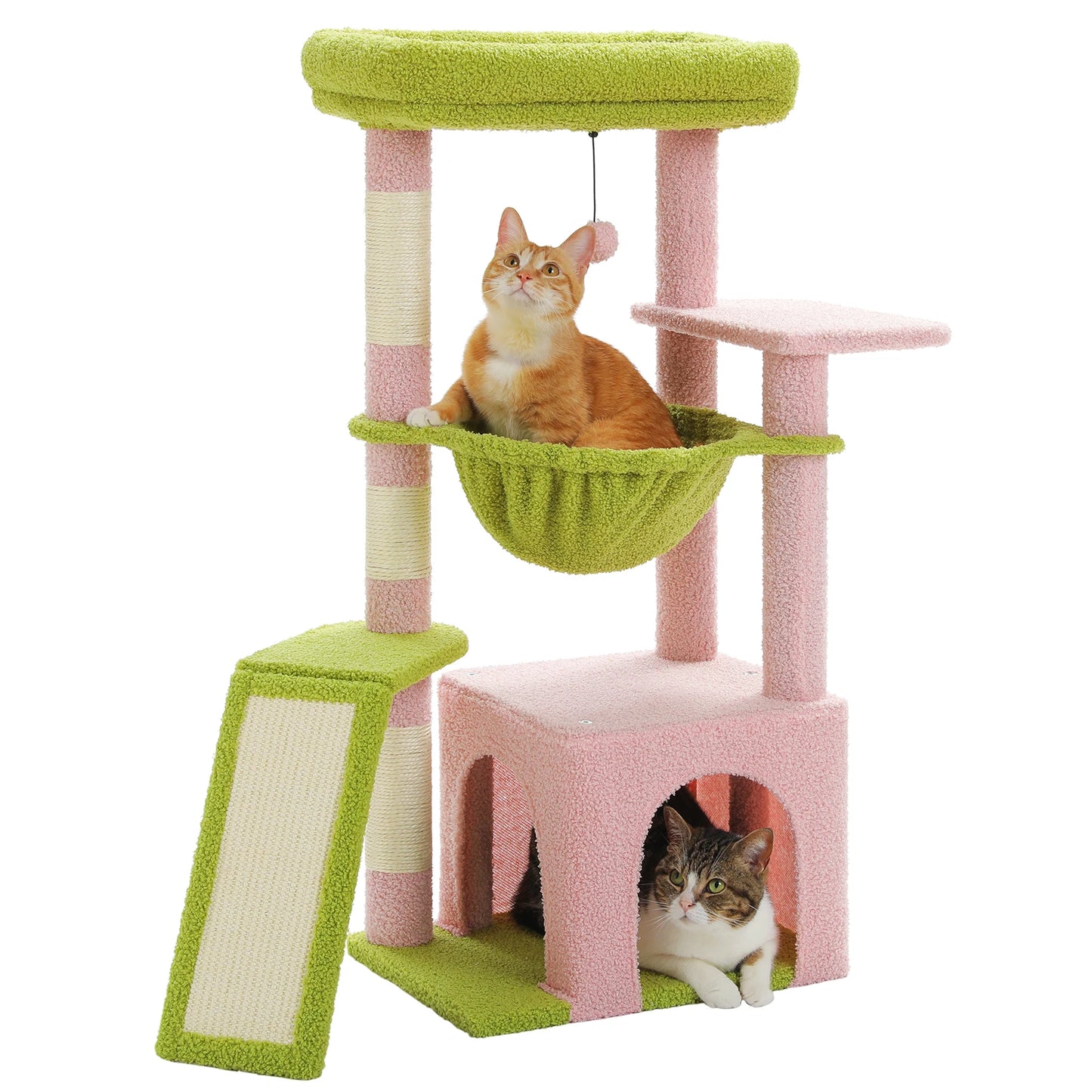 PEQULTICN Small Cat Tree With Natural Sisal Scratching Post