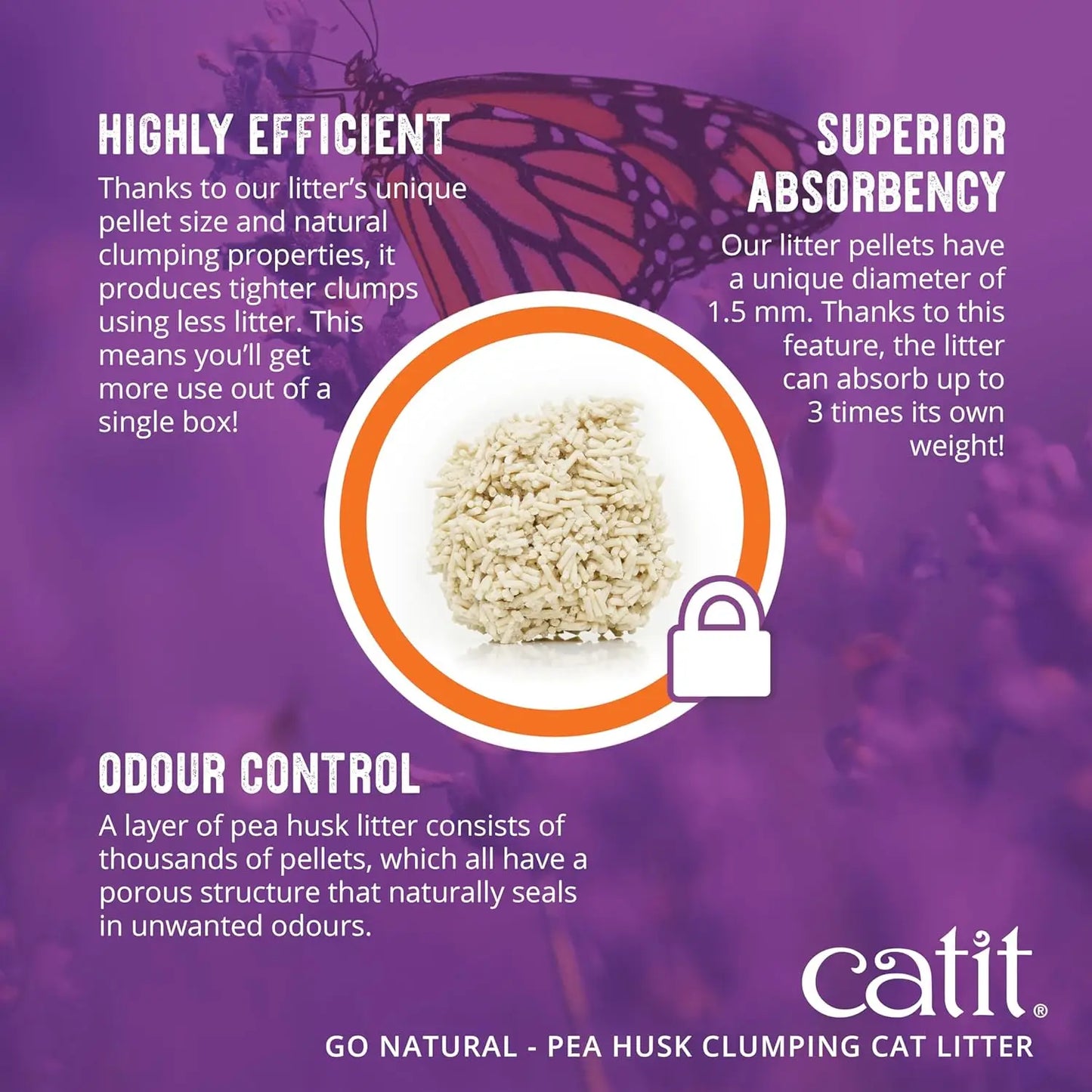 Natural Pea Husk Clumping Cat Litter Dust Free Odor Control