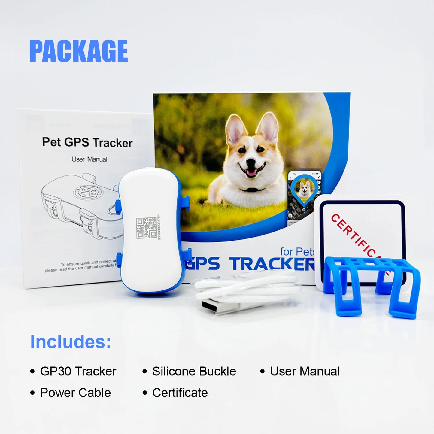 Wanwaytech GPS Pet Tracker With IoT SIM Unlimited Distance Tracking