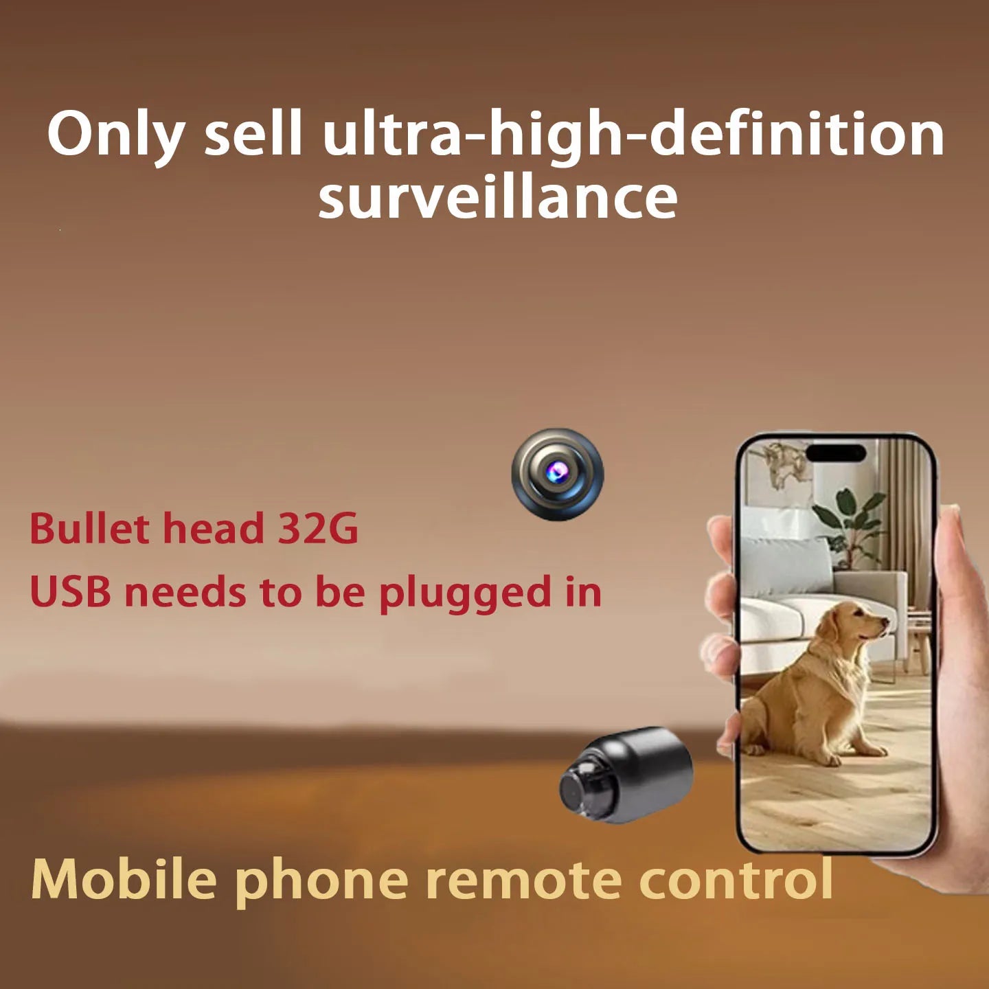 Brand Smart Compact Camera Wireless Mini Full Hd Night Vision Camera Suitable for Home Pet and Vehicle Monitoring Home Use Wifi Connected to Mobile Phone Remote Mini Portable Camera Motion Detection Alarm Non-Concealed Pinhol