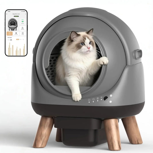 Self Cleaning Multi Cat Litter Box With App Health Monitoring
