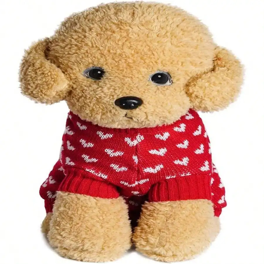 Dxhycc Dog Knitted Sweater Heart Puppy Sweater Warm Soft Pet Holiday Clothes For Small Cats And Dogs (Pink, S)