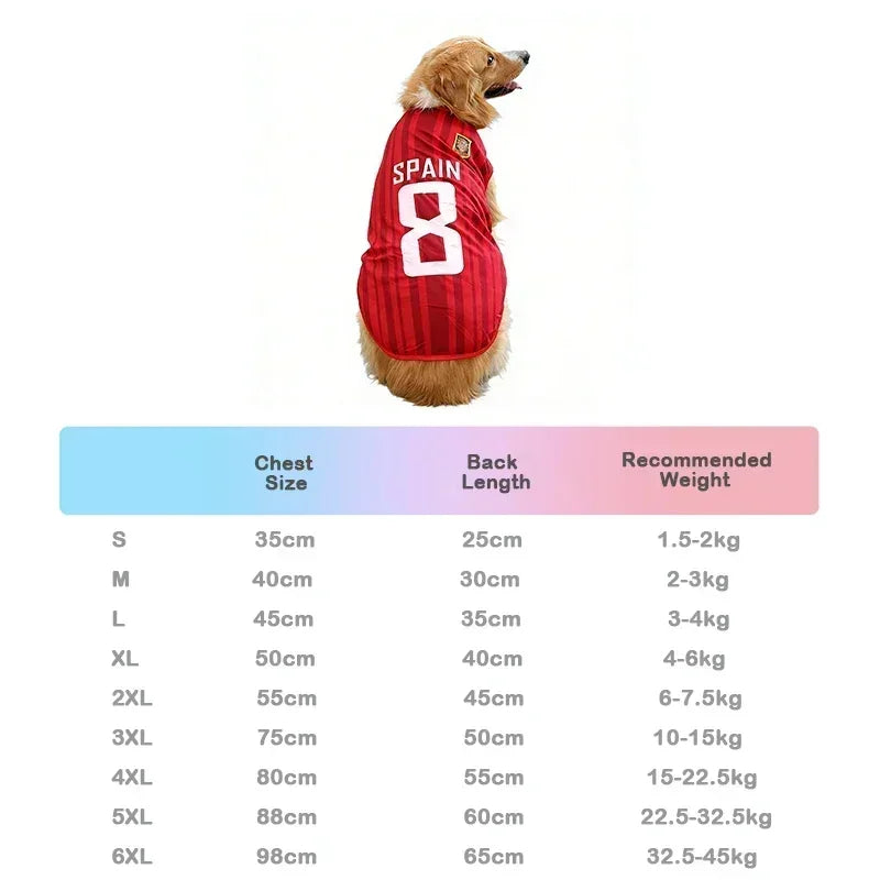 New Hot Cat Clothes Breathable Mesh for Pet World Cup National Team Jersey Football Themed Pet T Shirt Puppy Soft Quick Dry Vest