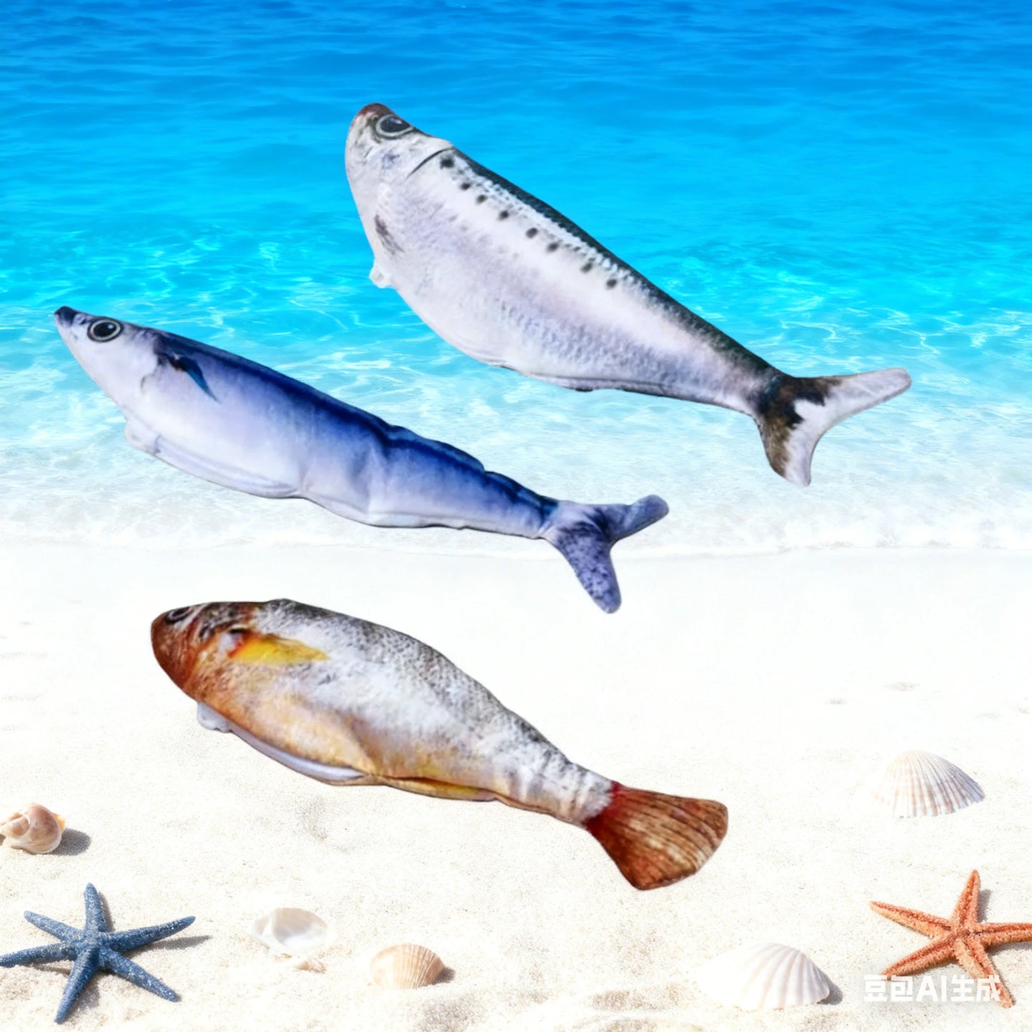 Booteely Electric Catnip Fish Toy Set With USB Charging