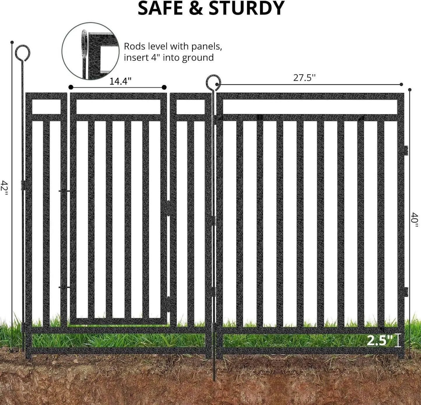 Decorative Garden Fence for Yard Dog