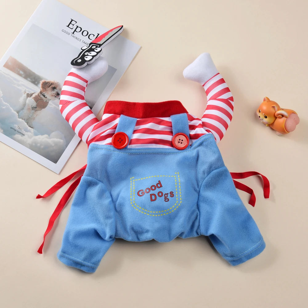 Halloween Funny Dog Clothes Small Medium Large Dogs Cat Cosplay Pets Dress Up Puppy Pullover Chihuahua Costume Party Pet Outfits