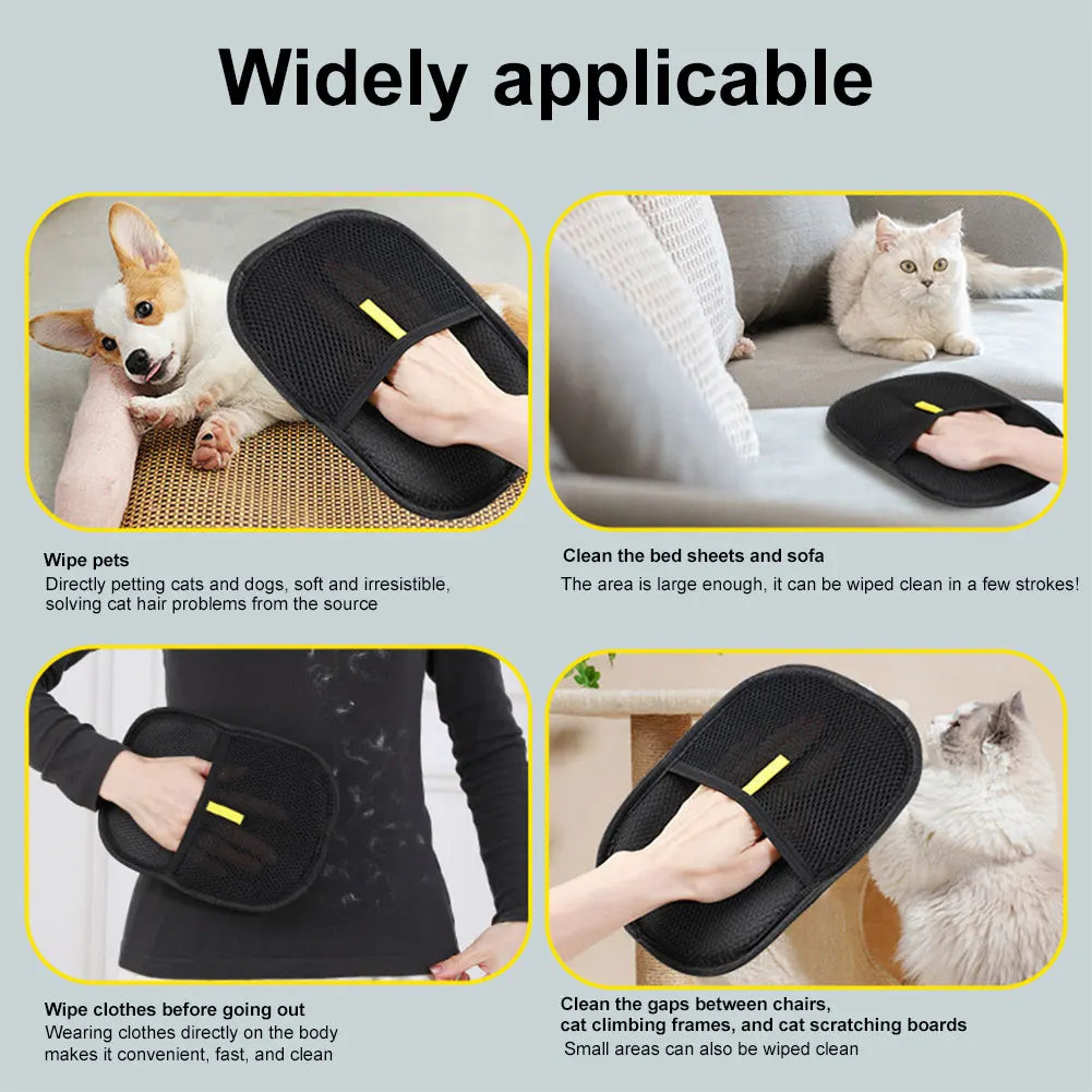 APWIKOGER Deshedding Glove For Dog Cat Rabbit Hair Removal Grooming