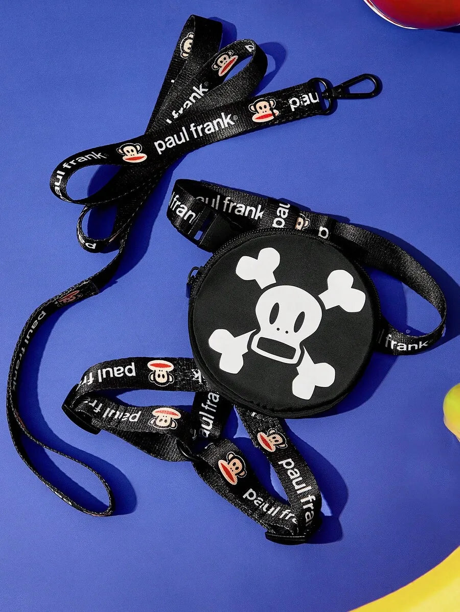 Cartoon Printed Pet Harness Leash Set For Cats And Dogs