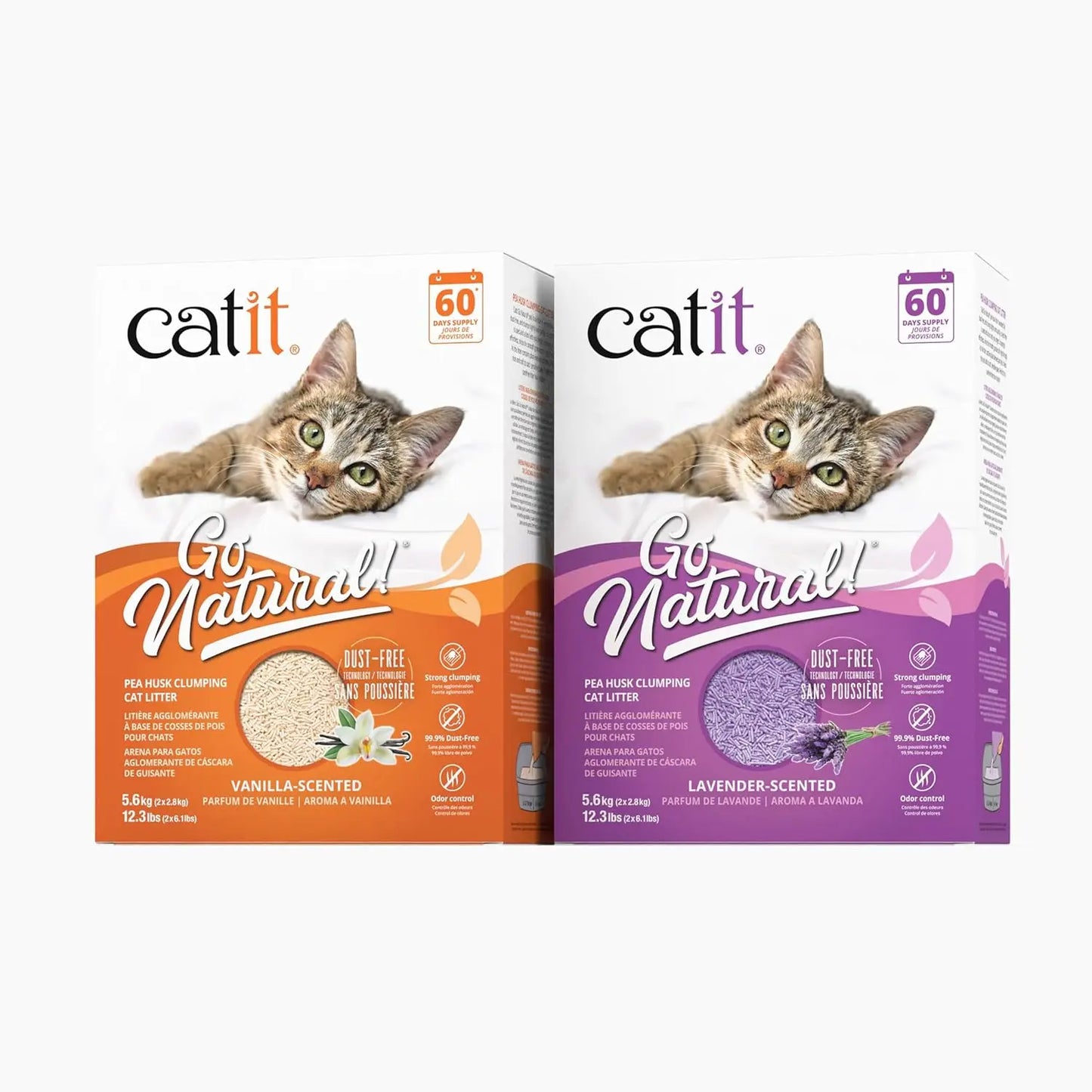Natural Pea Husk Clumping Cat Litter Dust Free Odor Control