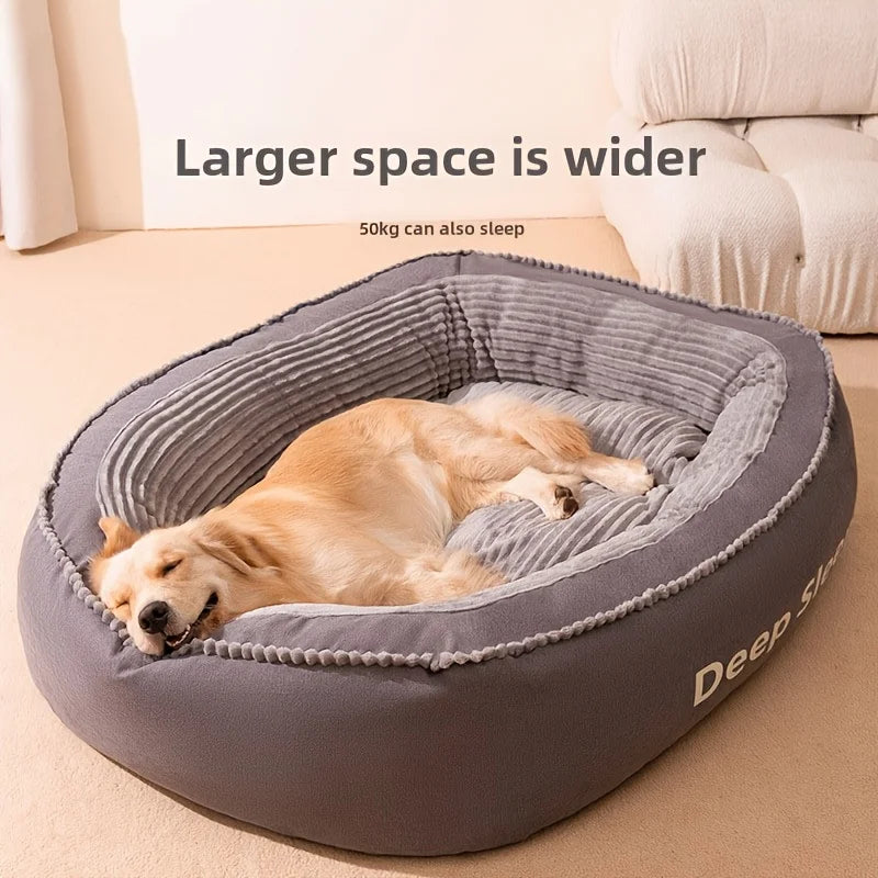 Pet Bed Donut Round Dog Cat Cushion Soft Washable Comfort