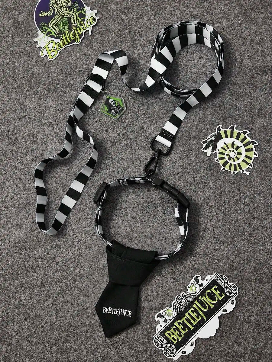 Cartoon Printed Pet Harness Leash Set For Cats And Dogs