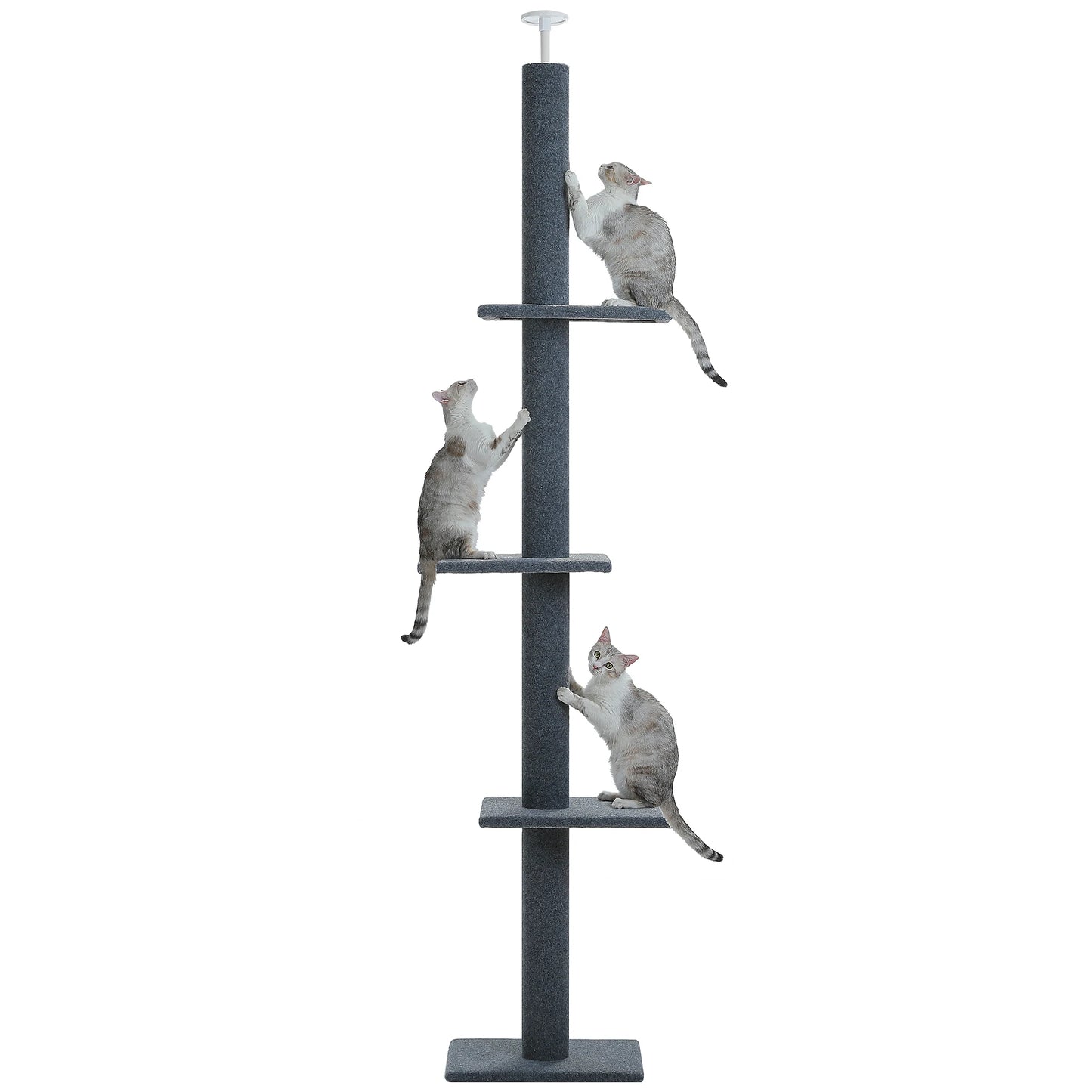PEQULTICN Adjustable Height Cat Tree Floor to Ceiling Tower