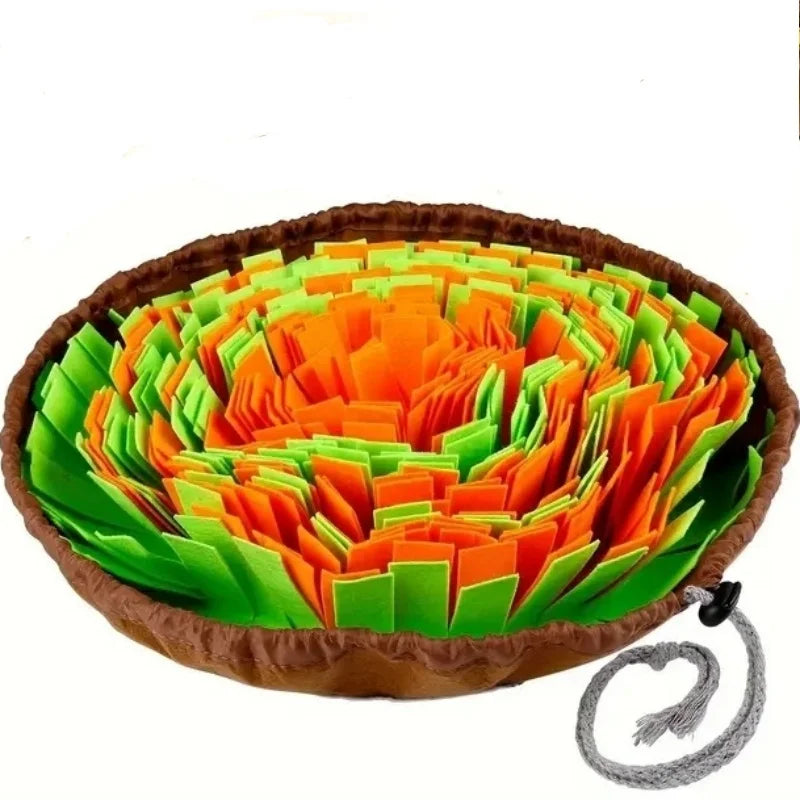Washable Felt Sniffing Pad For Dogs Foldable Slow Feed Mat