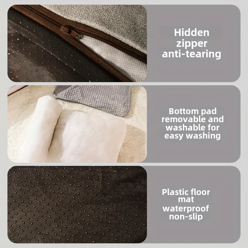 Cat And Dog Bed Non-Slip Winter Warm Sleeping Cushion