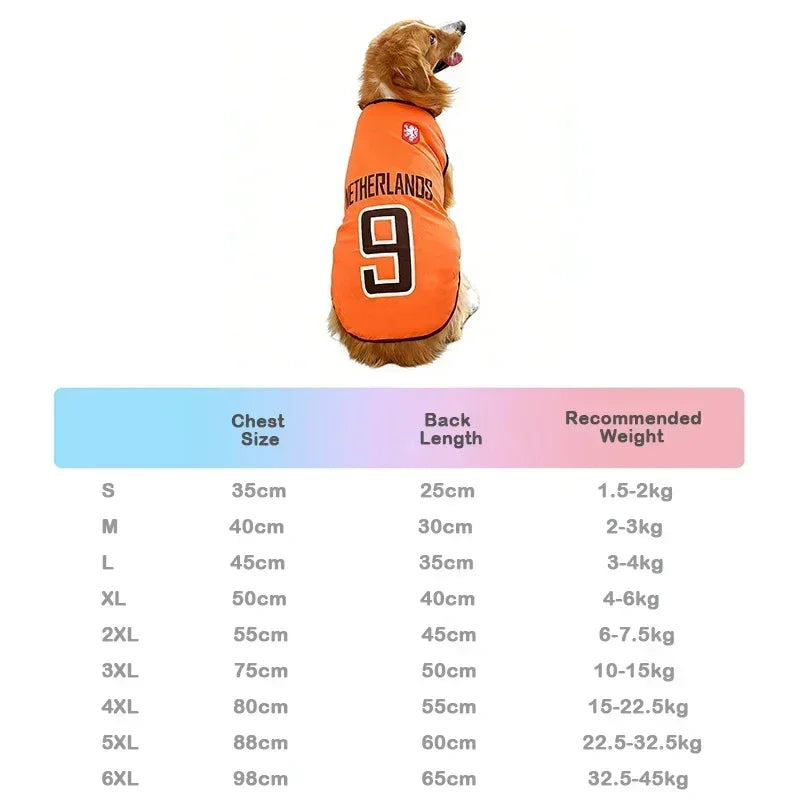 New Hot Cat Clothes Breathable Mesh for Pet World Cup National Team Jersey Football Themed Pet T Shirt Puppy Soft Quick Dry Vest