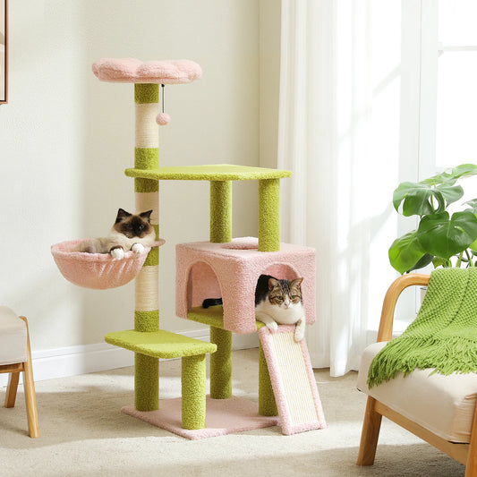 PAWZ Road Flower Cat Tree MultiLevel Tower With Sisal Covered Scratching Posts