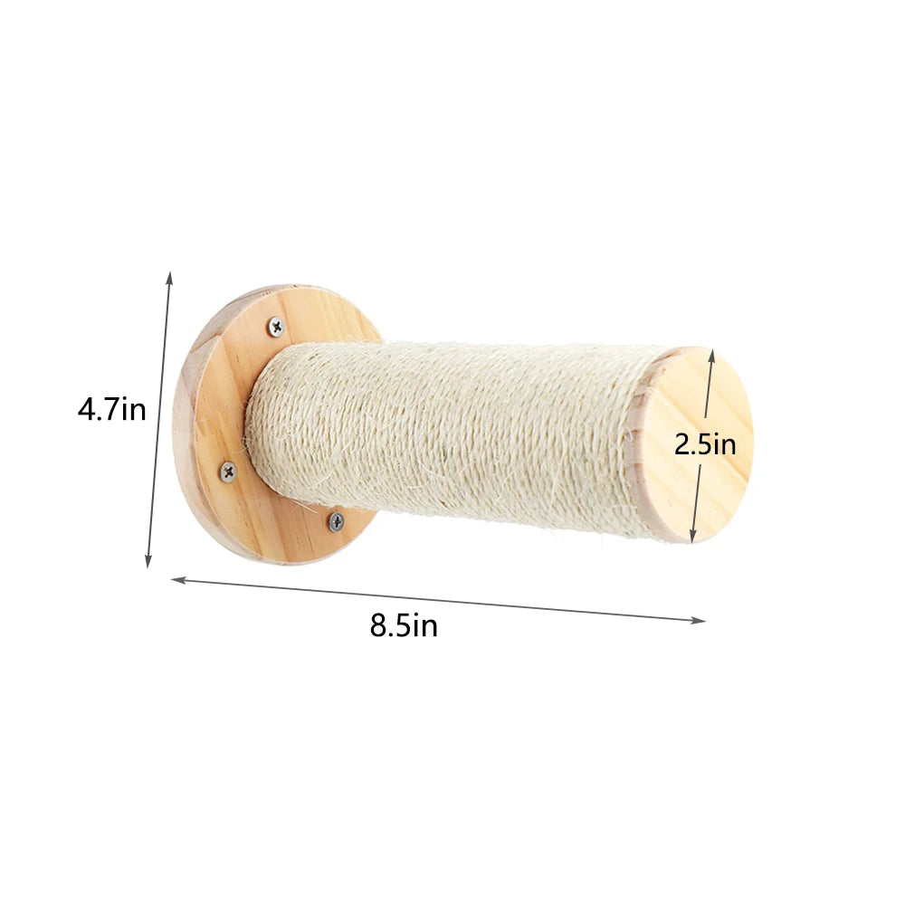 PETRAVELCN Cat Climbing Wall Shelf Four Step Scratching Post
