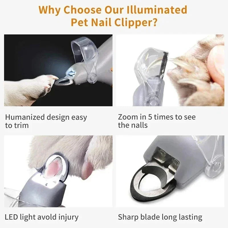 LISM Nail Clipper With LED Light For Cats And Dogs