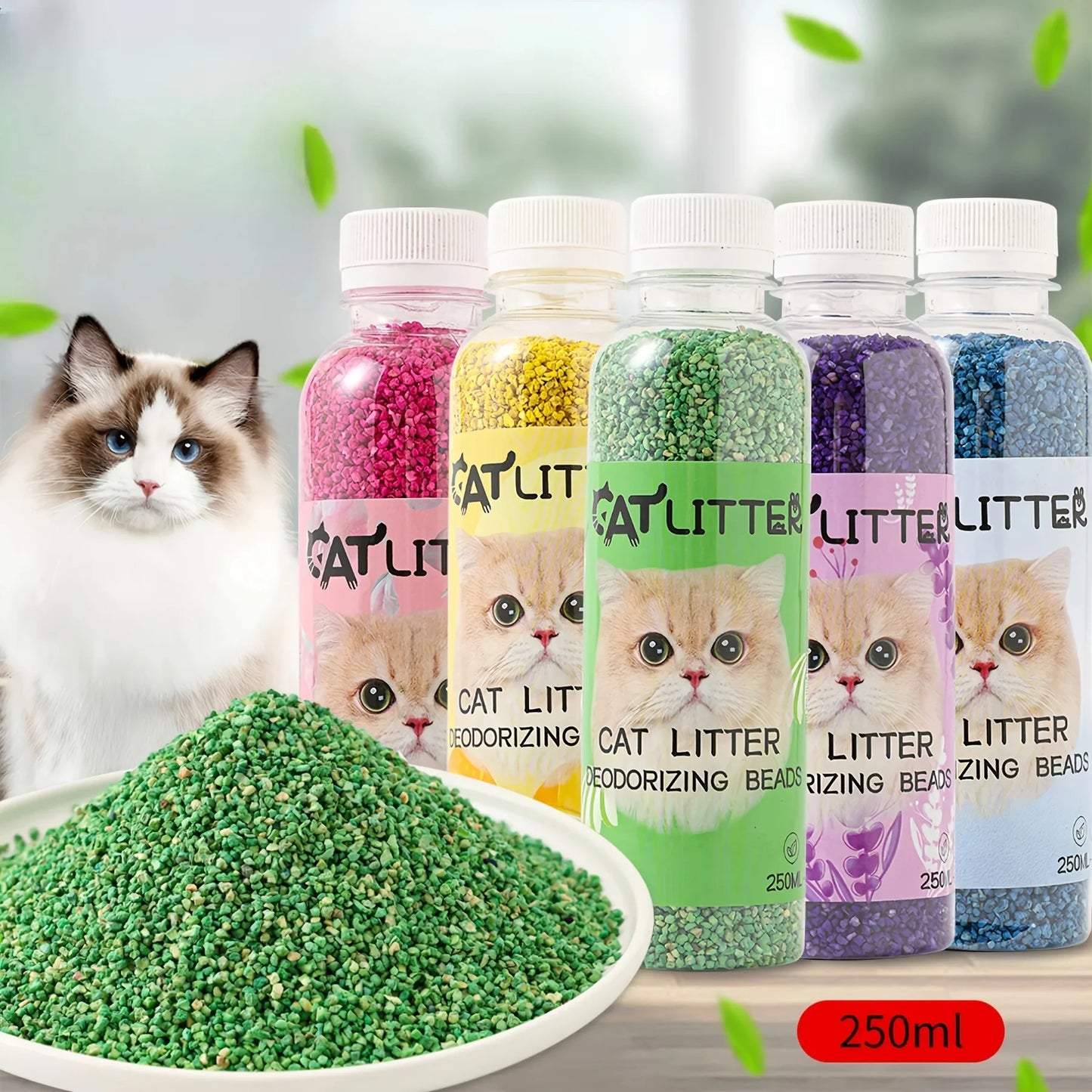 Cat Litter Deodorizing Beads For Odor Control And Freshness